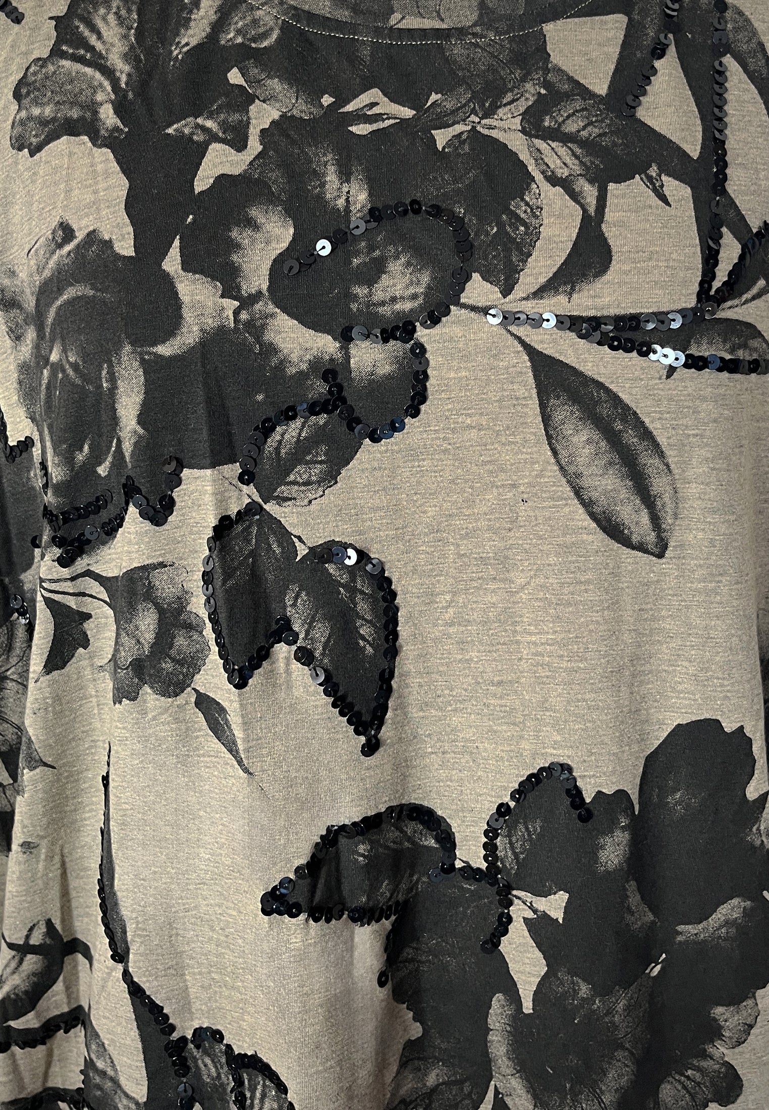TRIBE DRESS GREY MARL & PINE