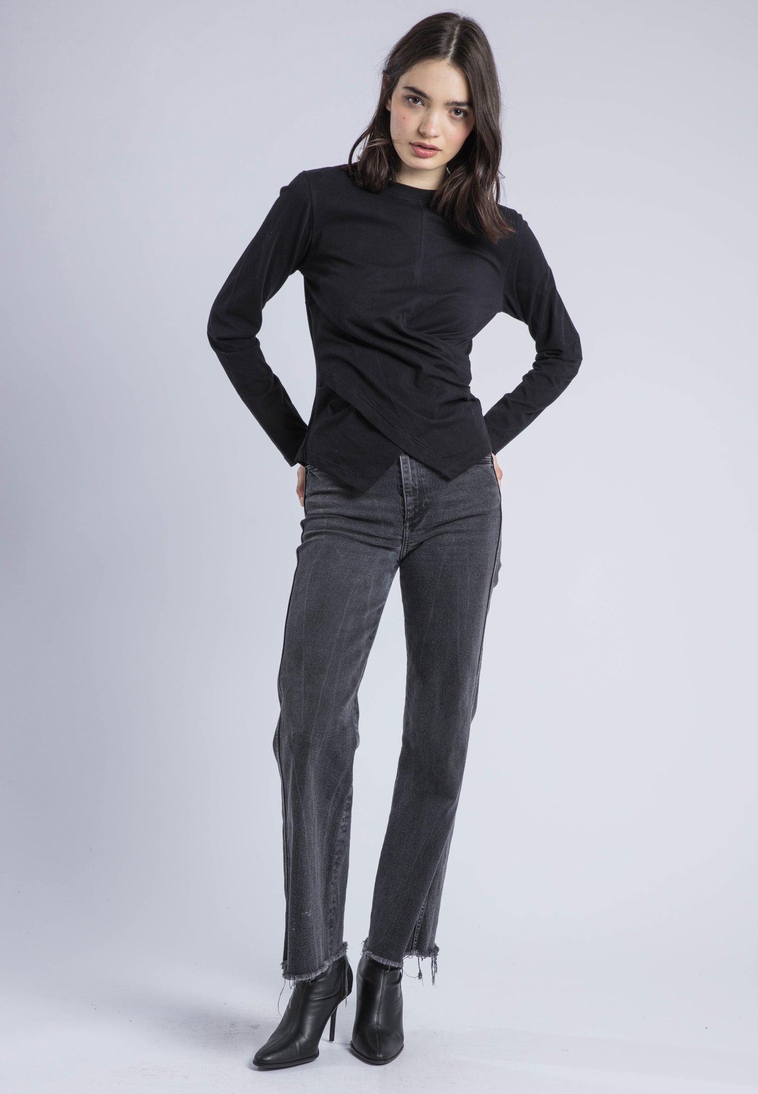 TIME TOP LS BLACK