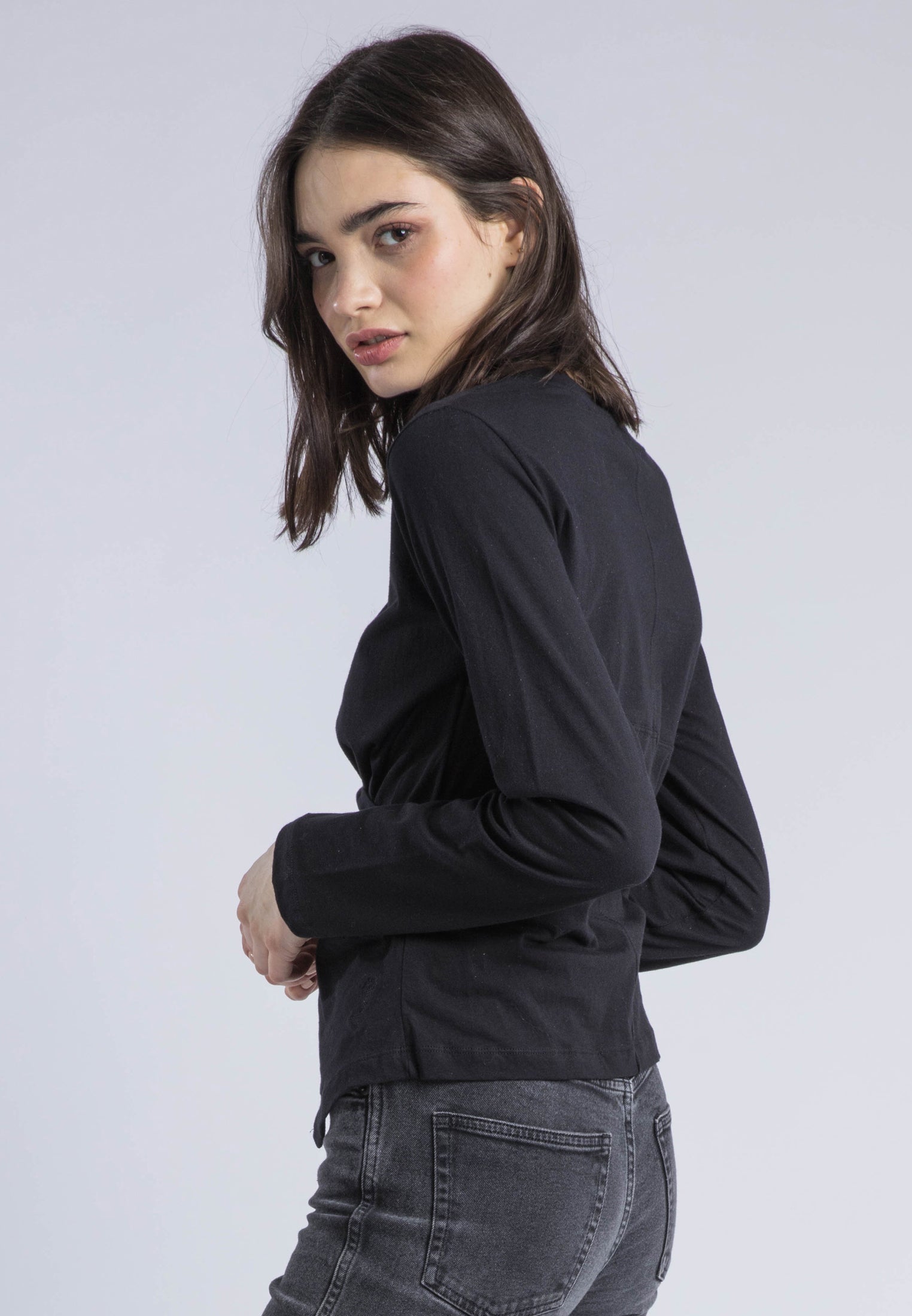 TIME TOP LS BLACK