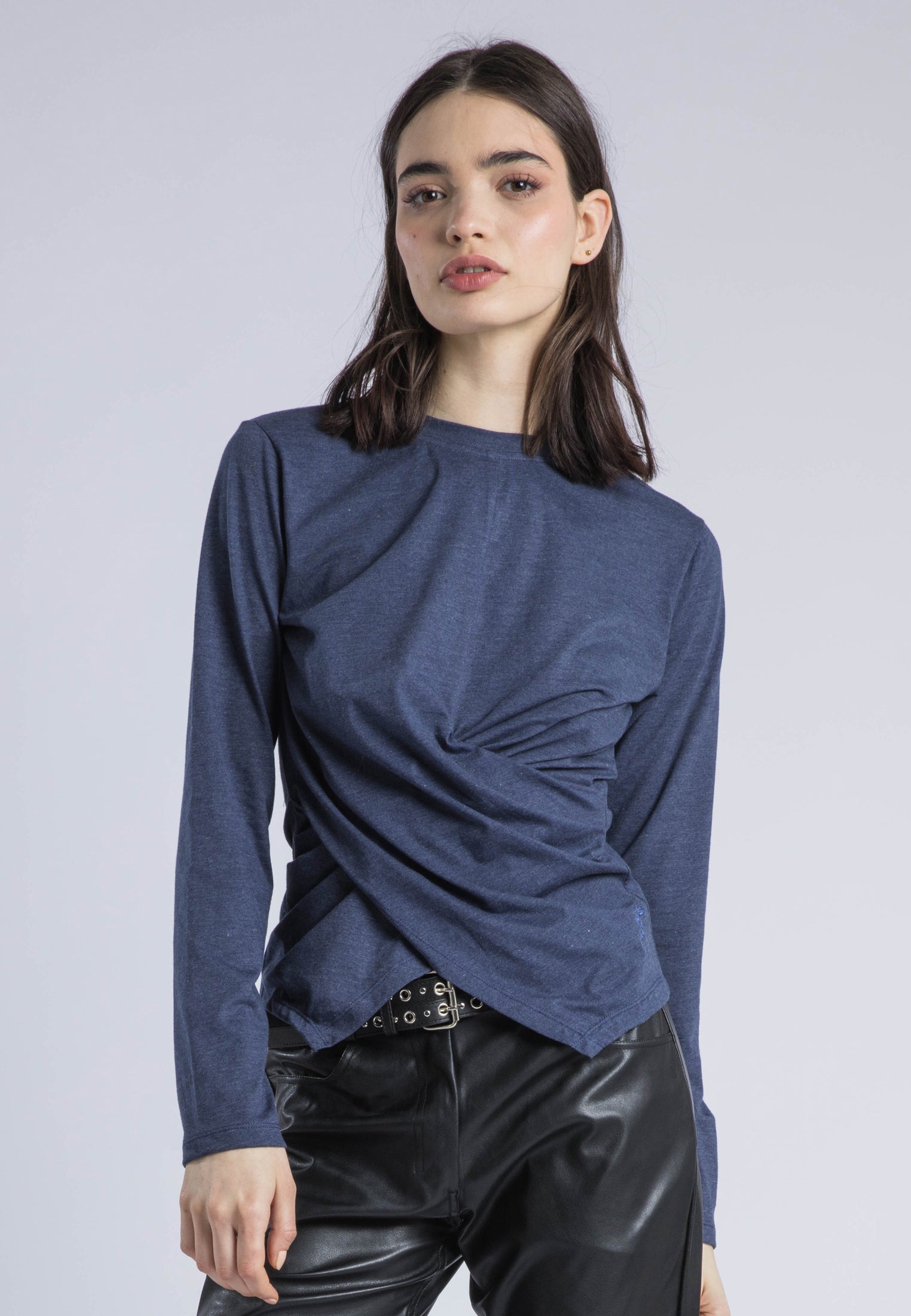TIME TOP LS PAGEANT BLUE