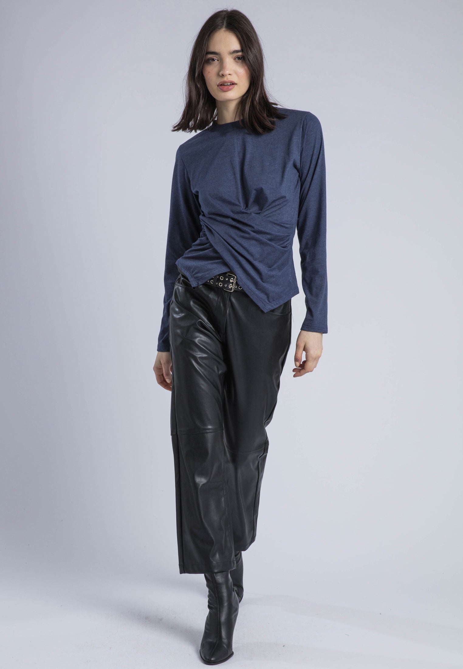 TIME TOP LS PAGEANT BLUE