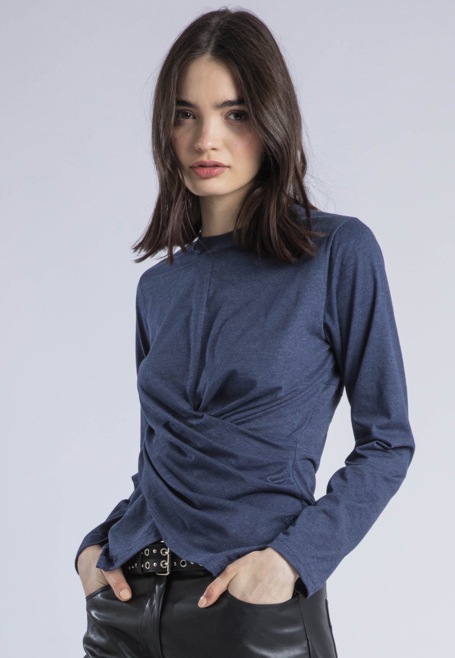TIME TOP LS PAGEANT BLUE