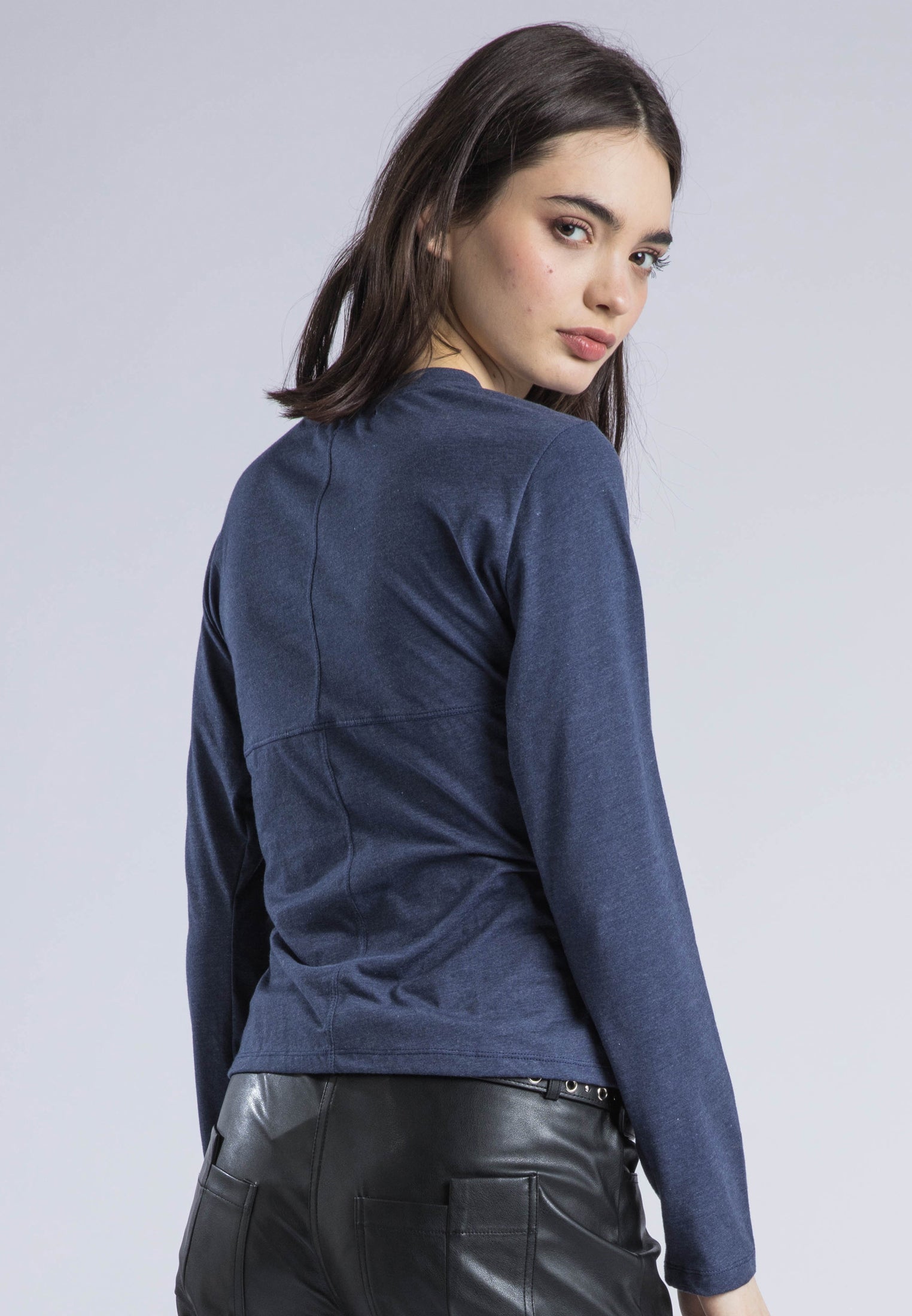 TIME TOP LS PAGEANT BLUE