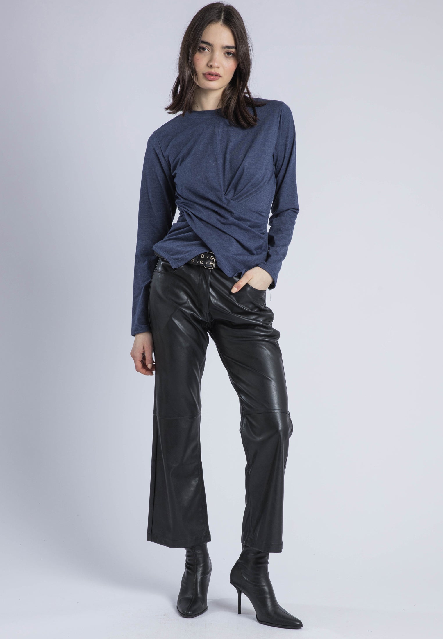 TIME TOP LS PAGEANT BLUE