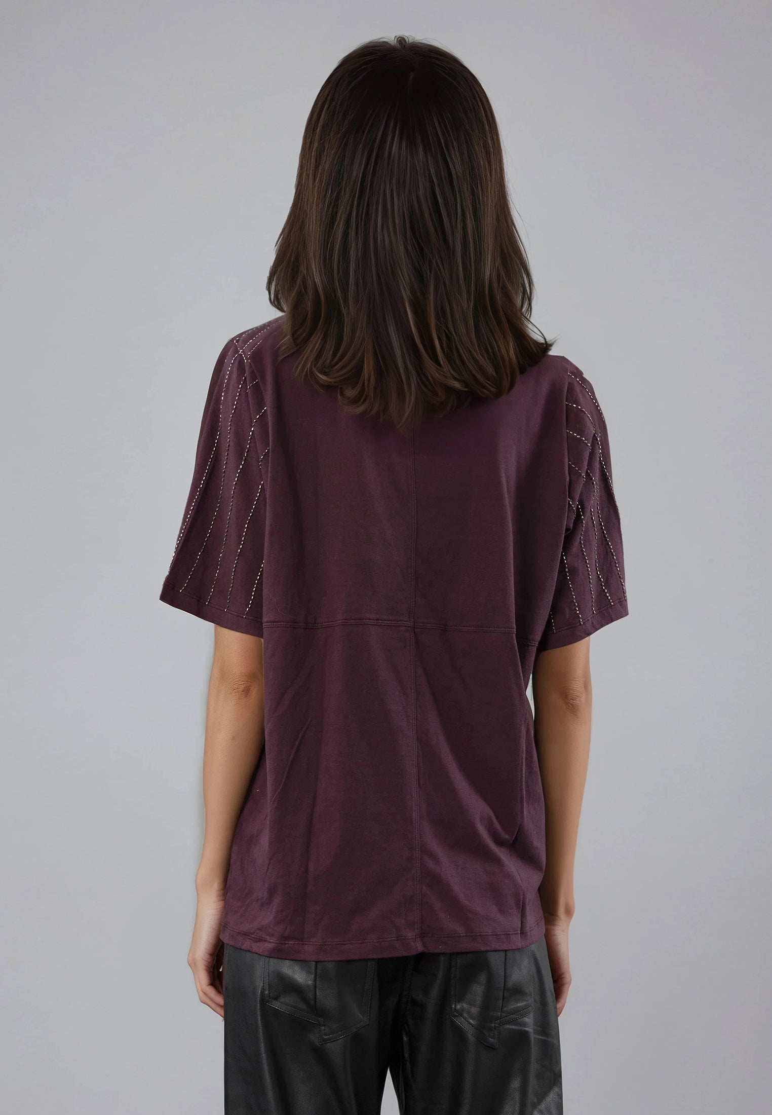EAGLE T-SHIRT MAUVE WINE