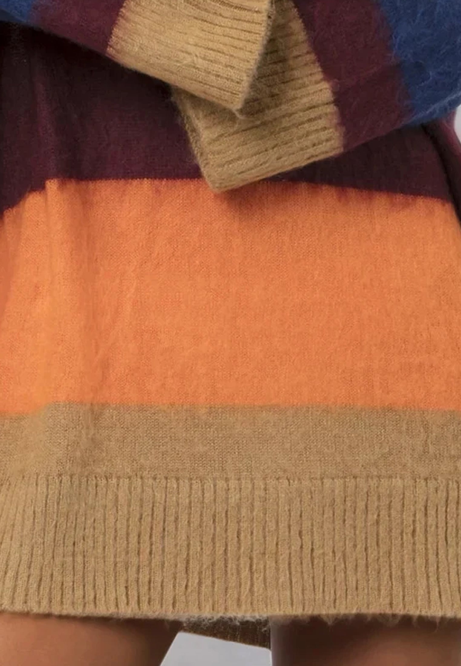 CRESCENT JUMPER DRESS BLOCK STRIPE