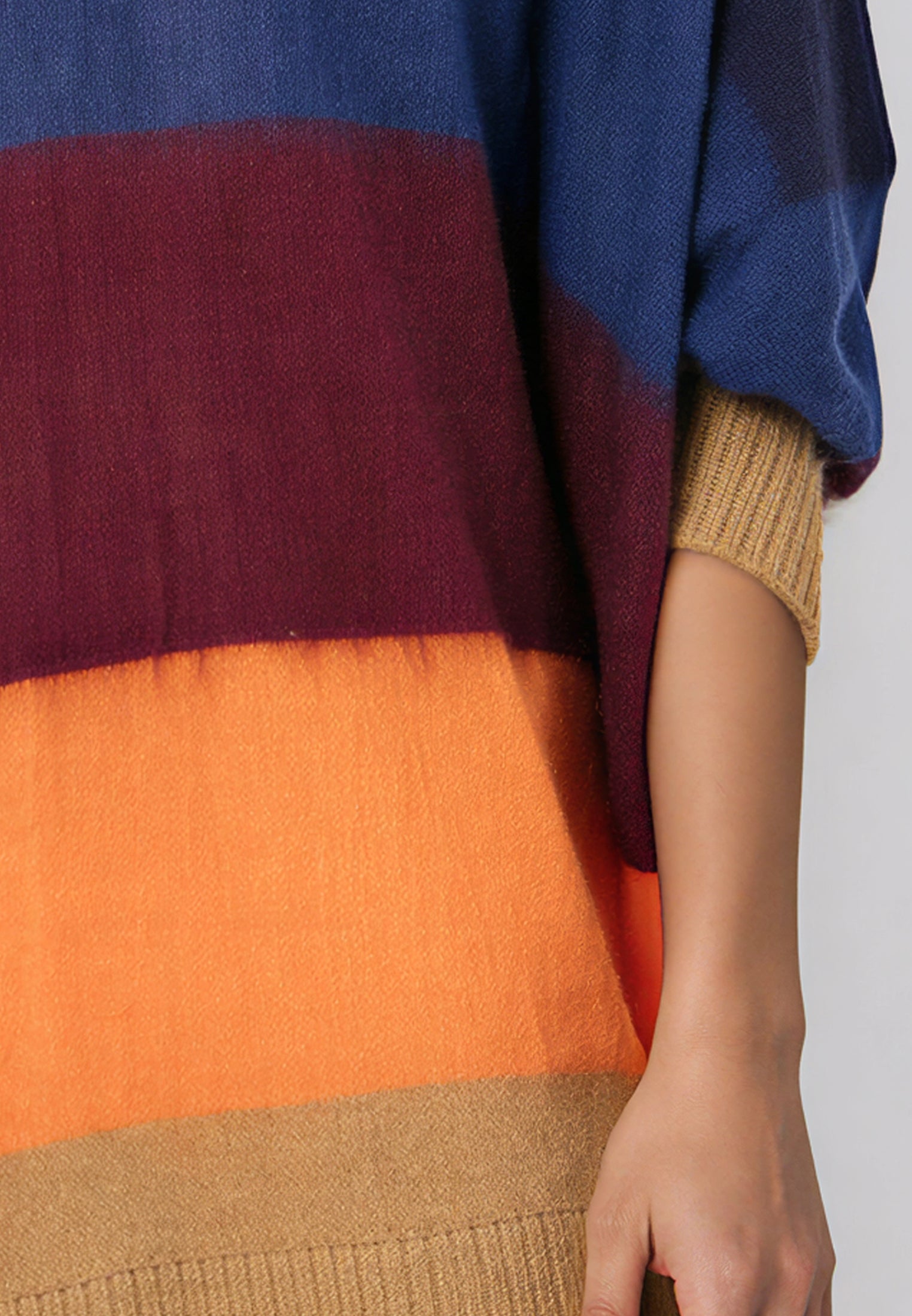 CRESCENT JUMPER DRESS BLOCK STRIPE