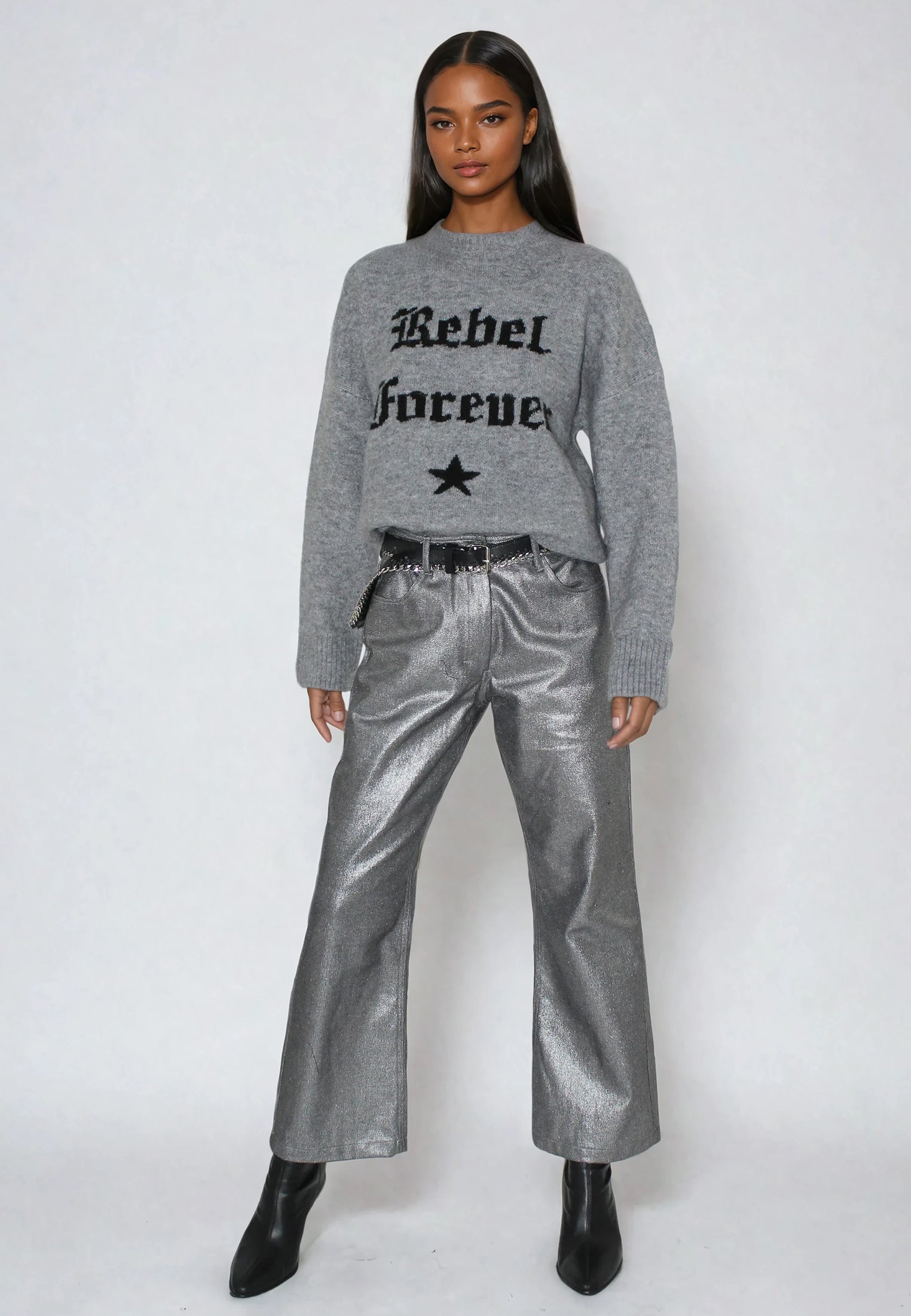 ECCENTRIC JEANS SILVER FOIL