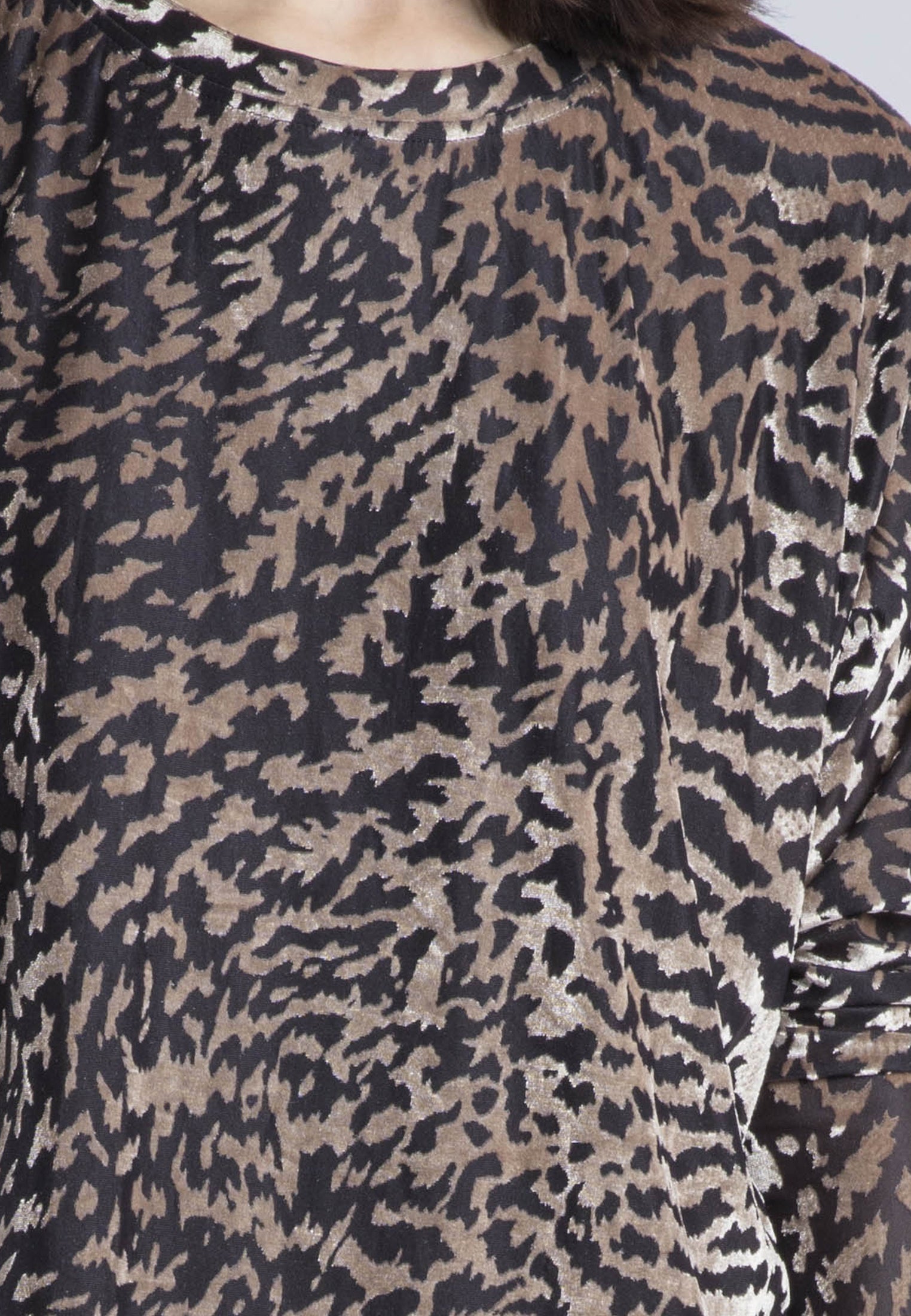 EMMY DRESS SILVER ANIMAL