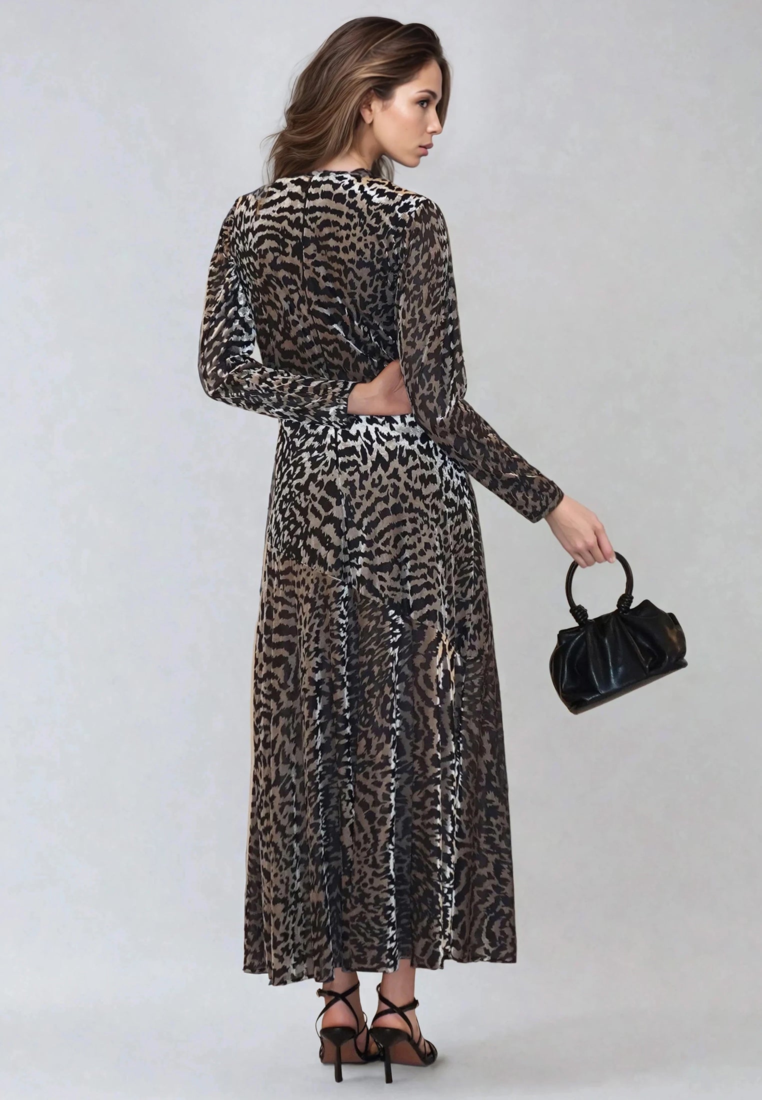 EMMY MAXI DRESS SILVER FOIL