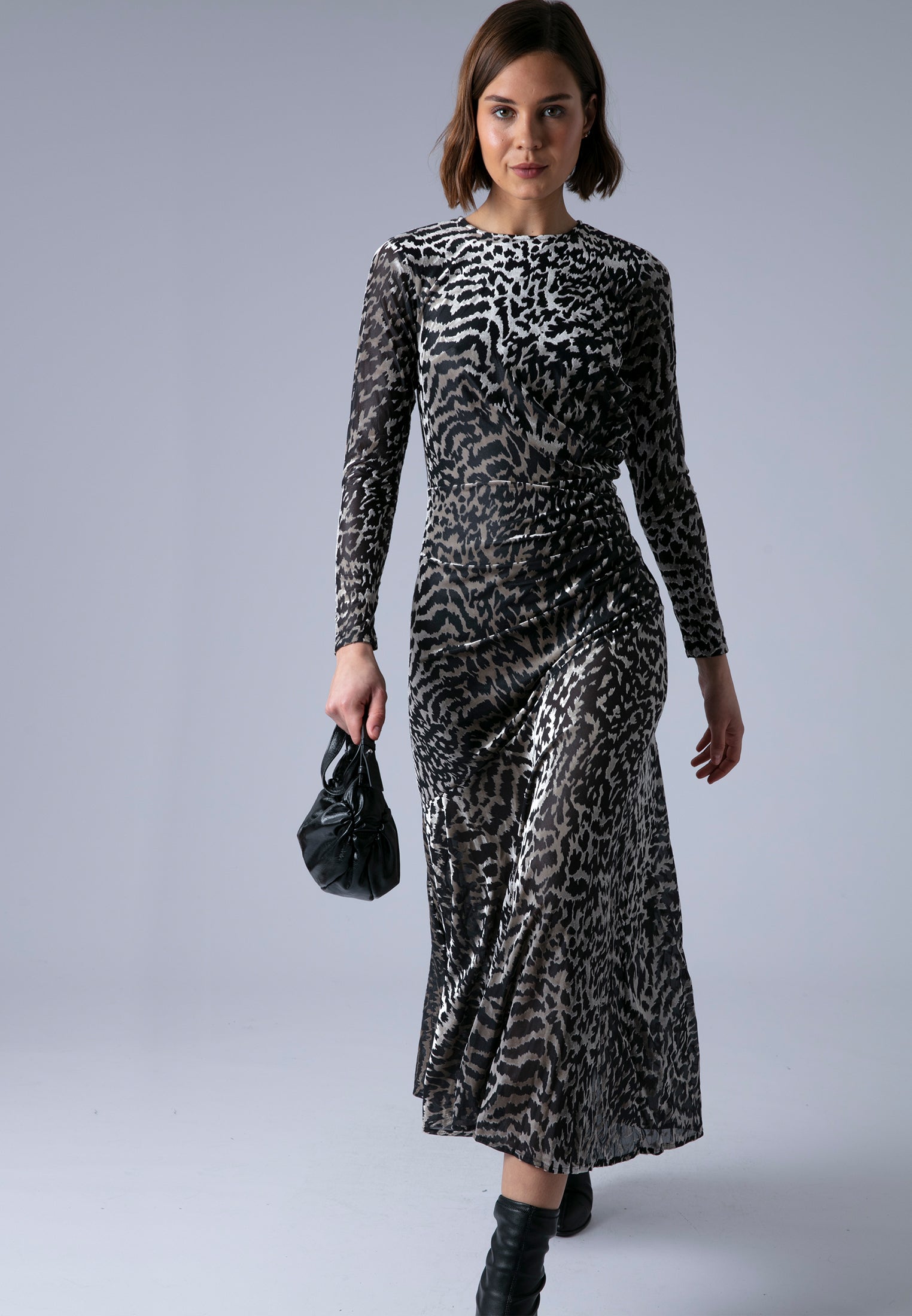 EMMY MAXI DRESS VELVET ANIMAL