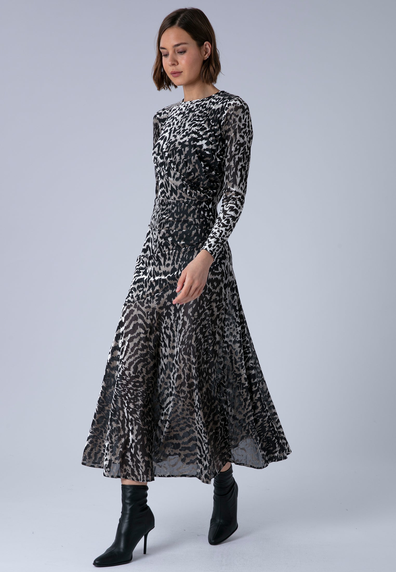EMMY MAXI DRESS VELVET ANIMAL