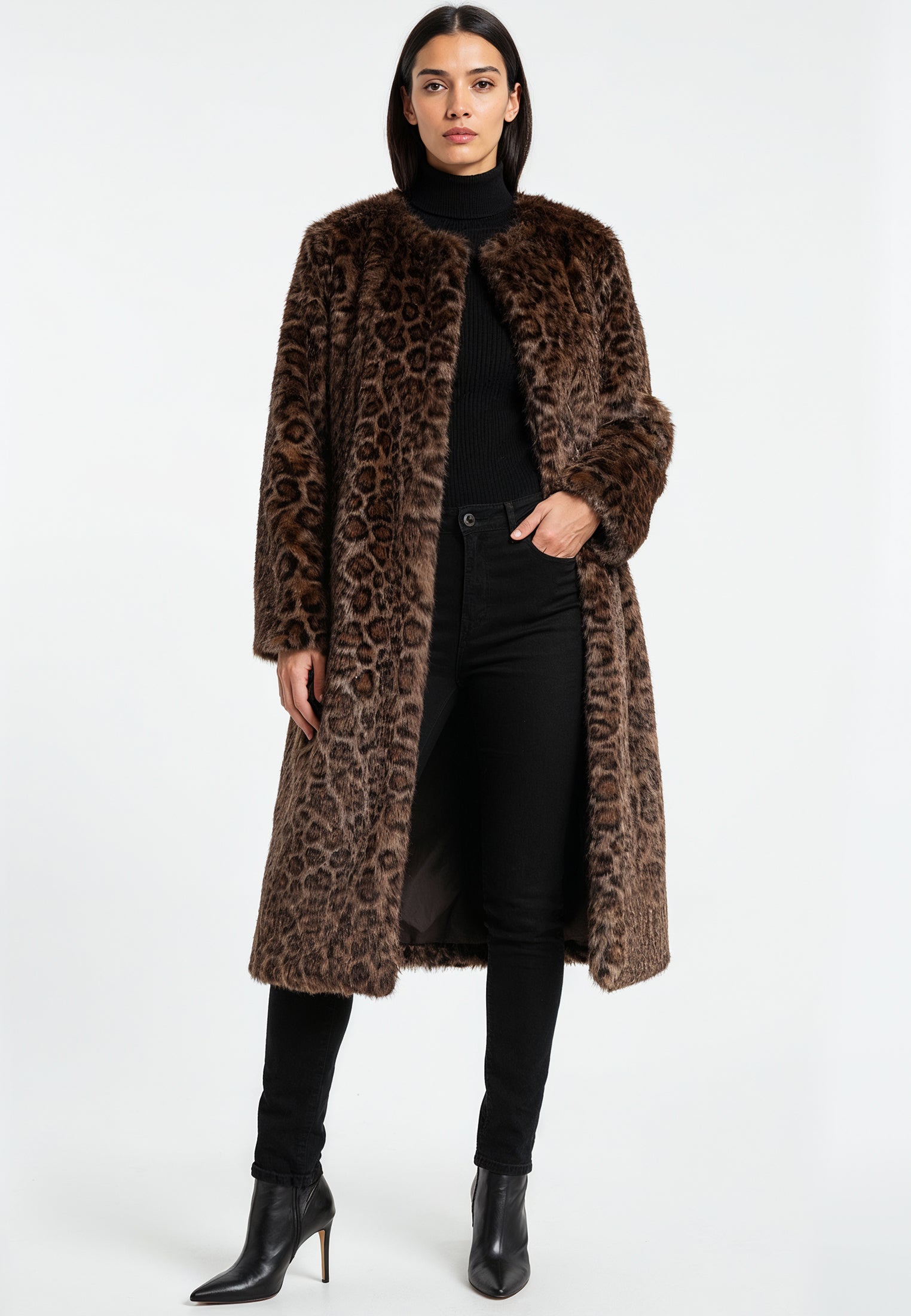 ESME COAT LEOPARD