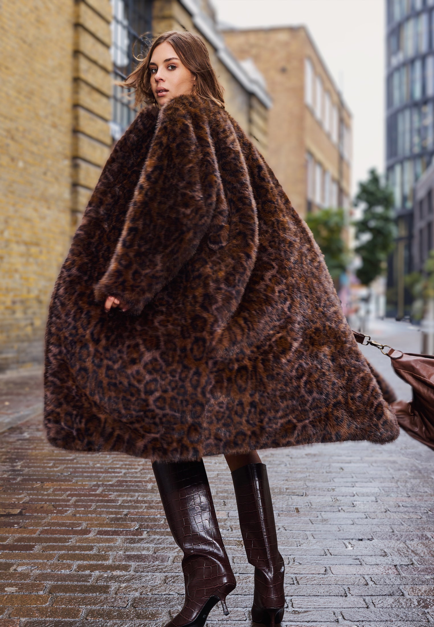 ESME COAT LEOPARD