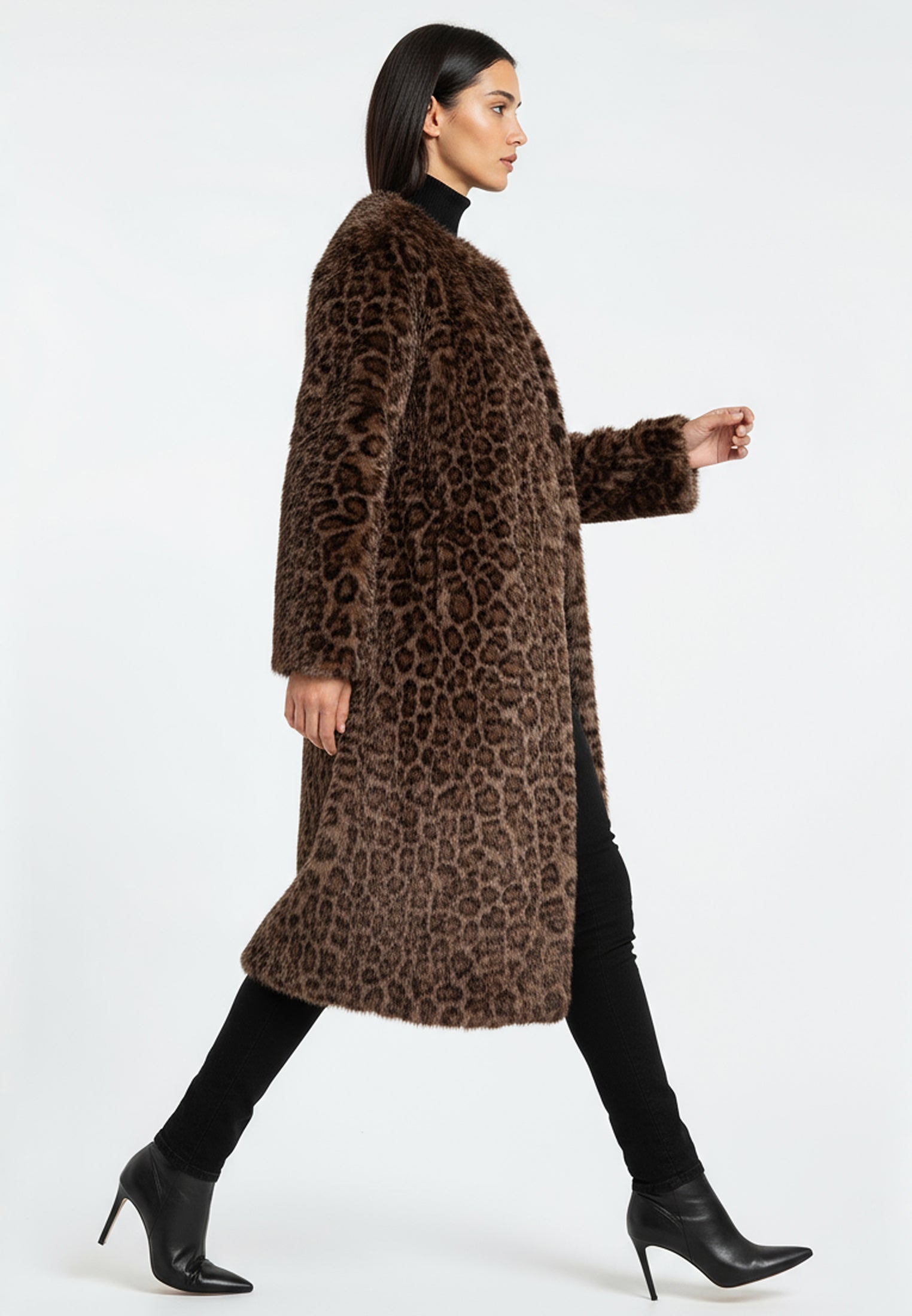 ESME COAT LEOPARD