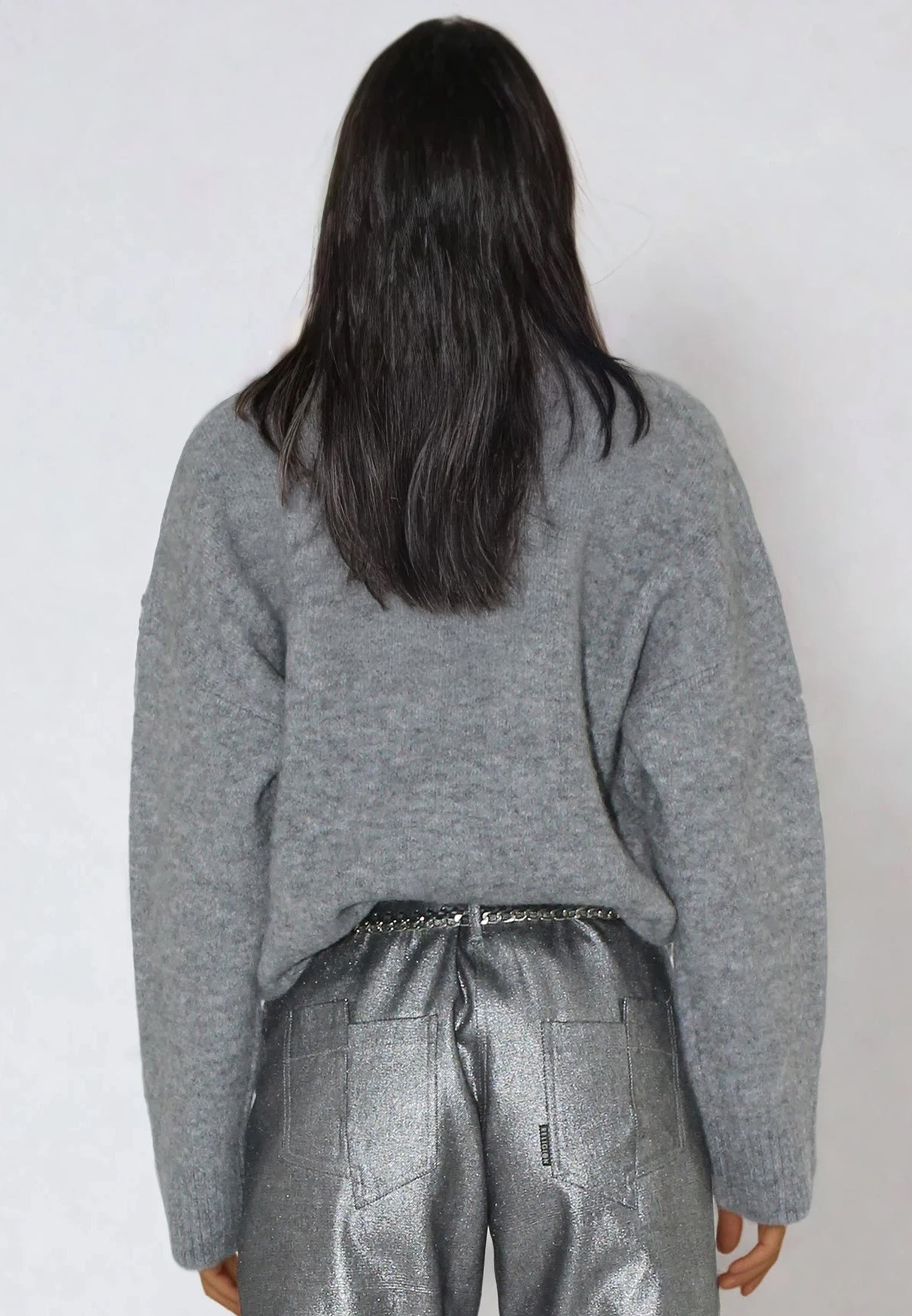 REBEL FOREVER JUMPER GREY MARL & BLACK