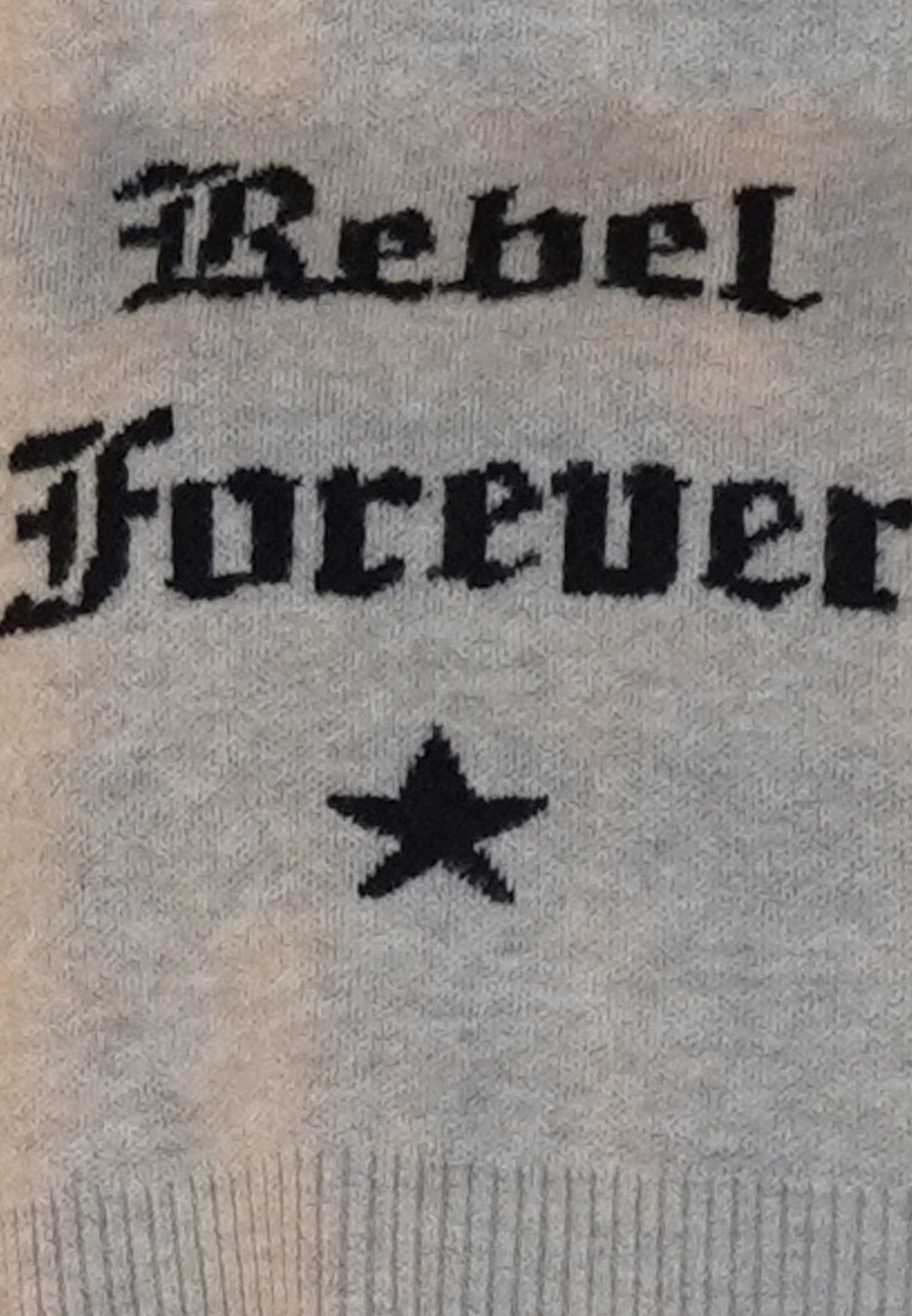 REBEL FOREVER JUMPER OATMEAL & BLACK