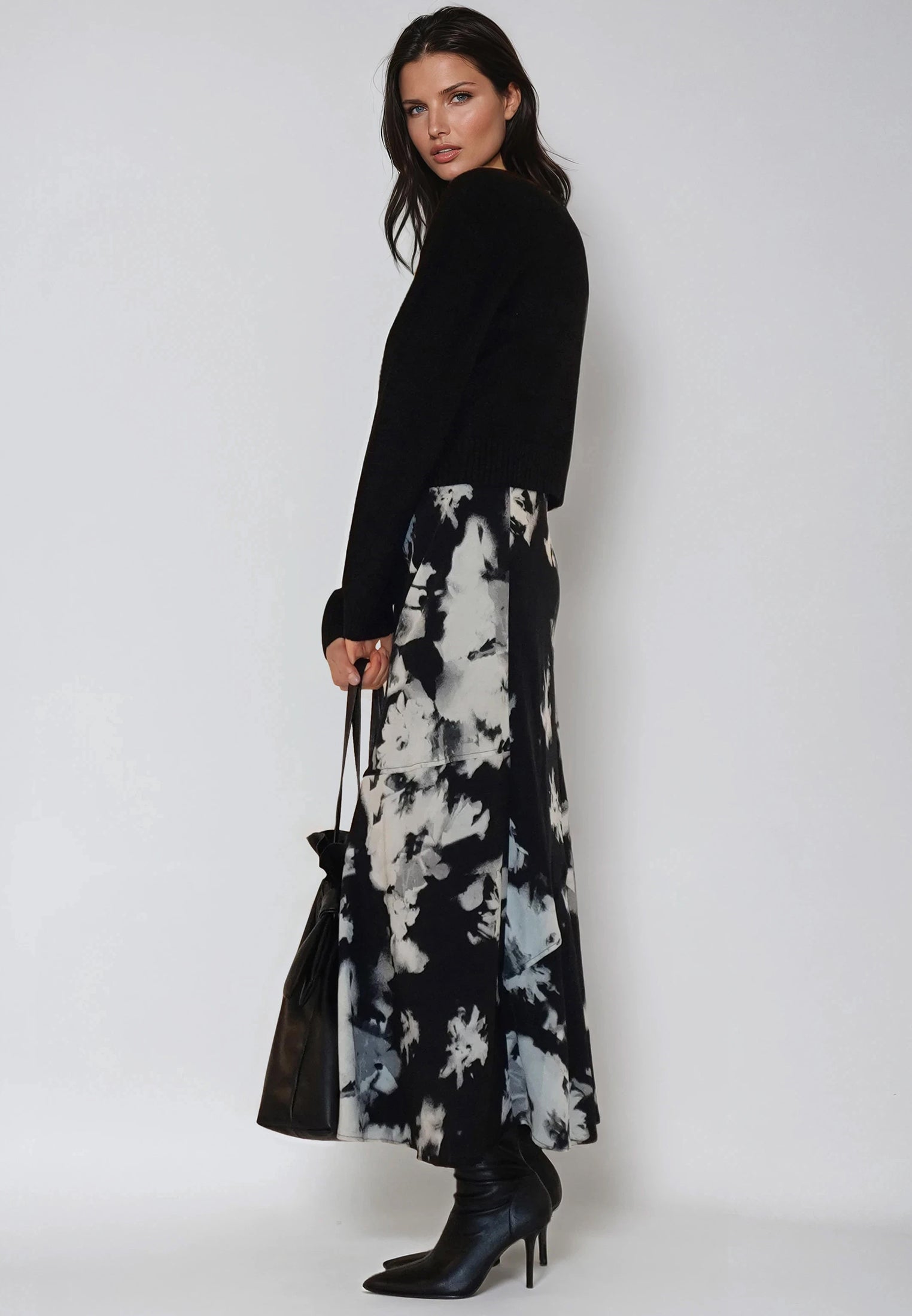 FAY DRESS BLOSSOM & BLACK