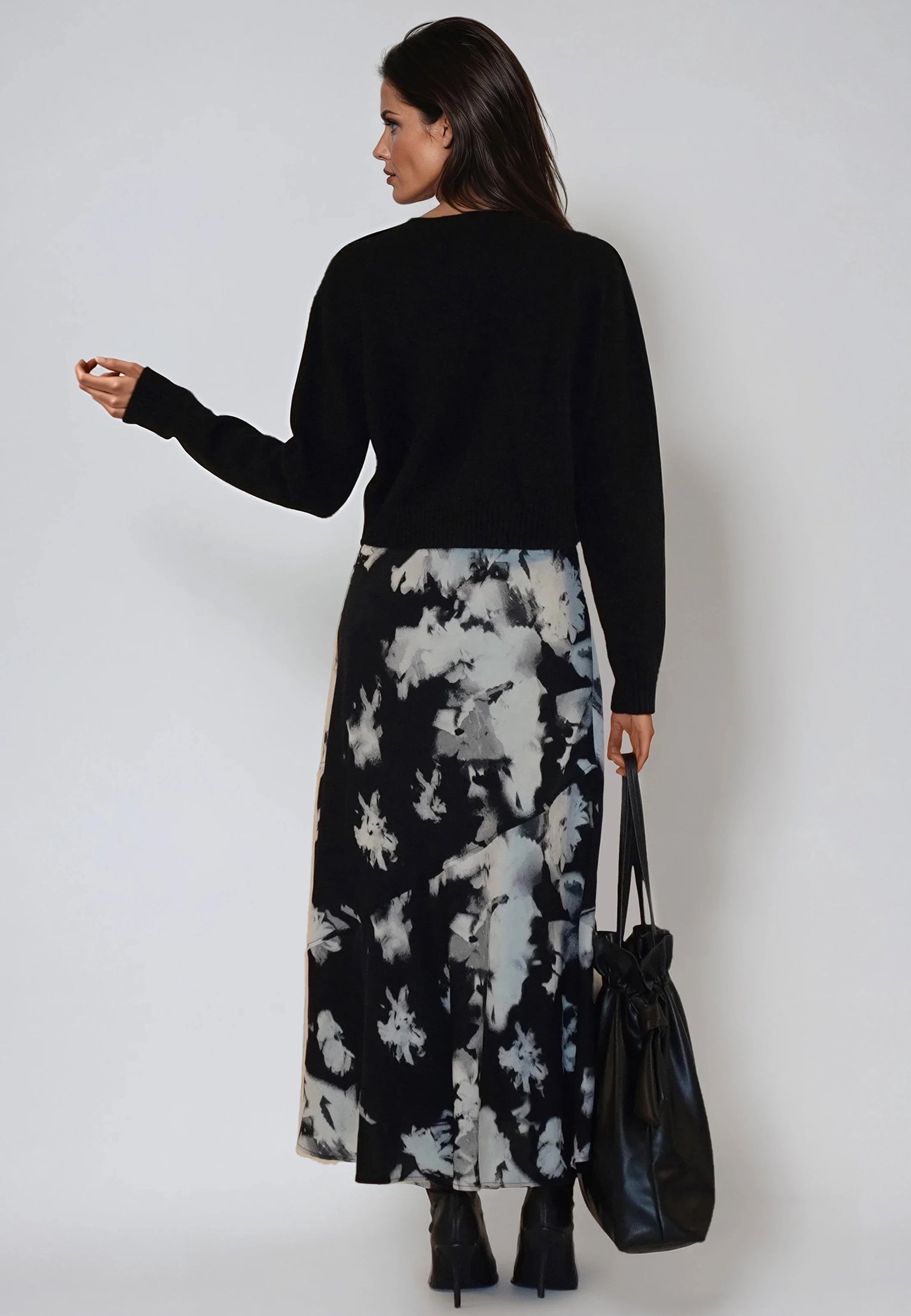 FAY DRESS BLOSSOM & BLACK