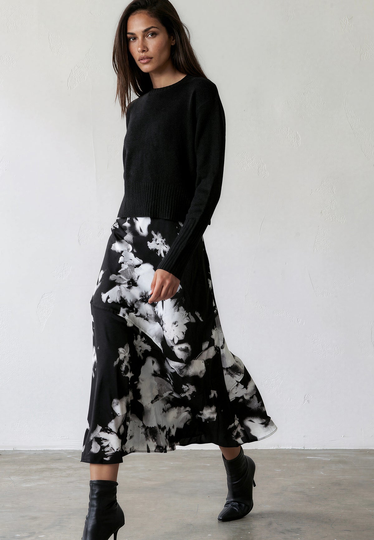 FAY DRESS BLOSSOM & BLACK