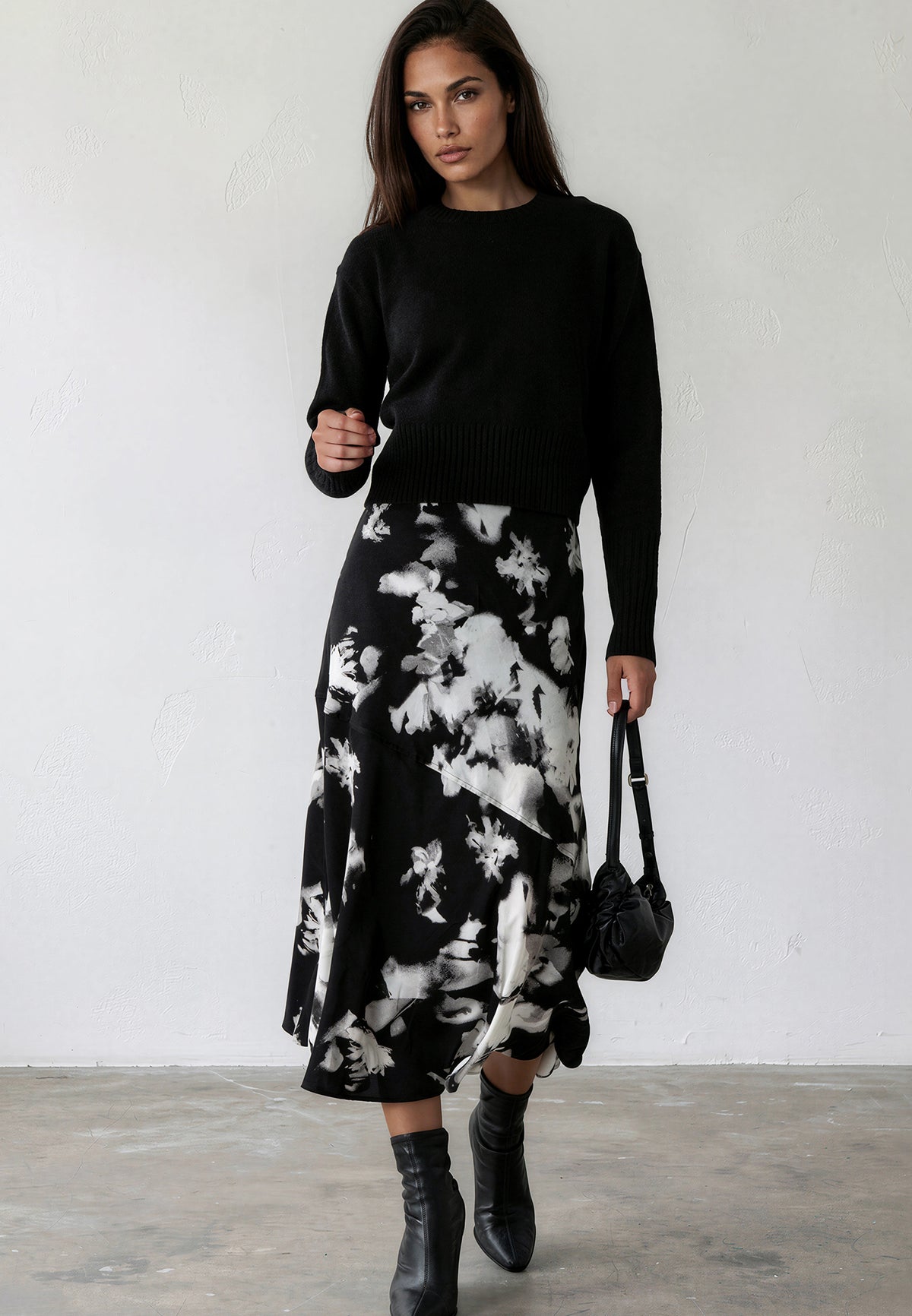 FAY DRESS BLOSSOM & BLACK