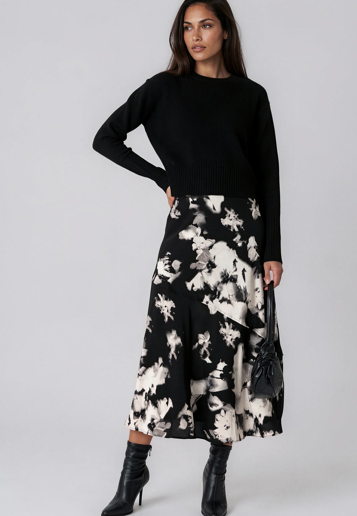 FAY DRESS BLOSSOM & BLACK