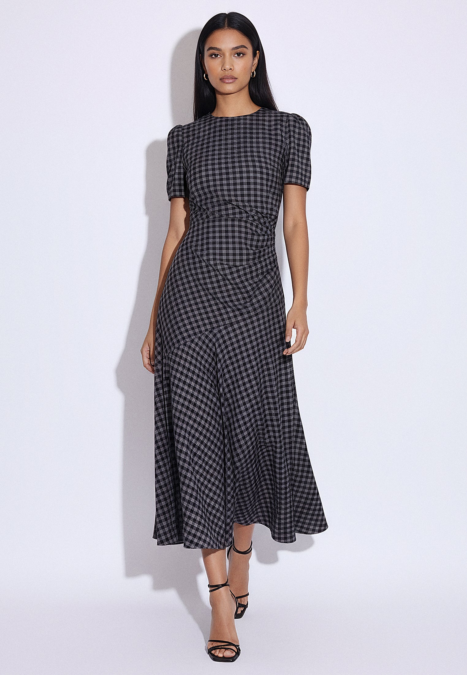 HOLLY MAXI DRESS CHECK