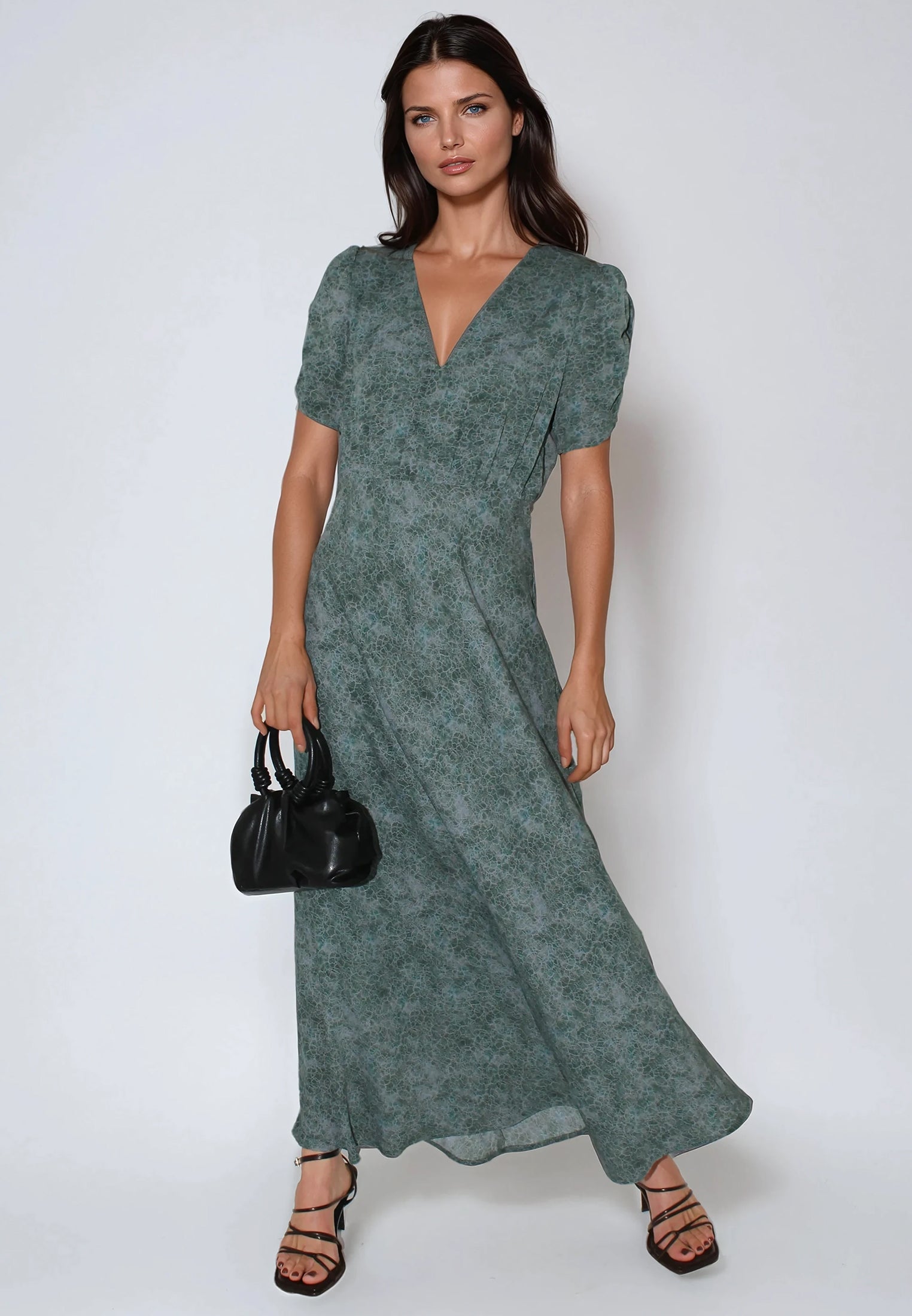 ISABEL MAXI DRESS VENATION