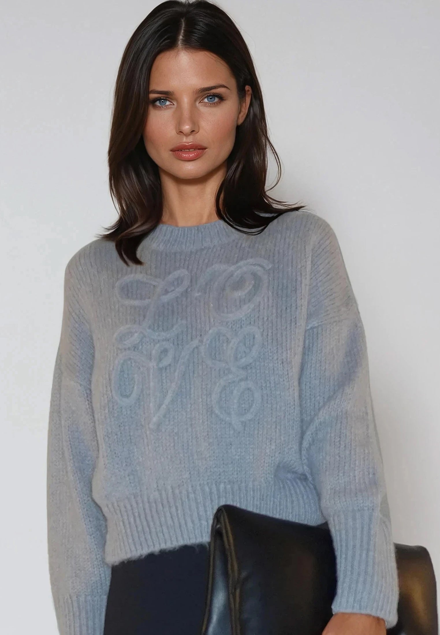 LOVE JUMPER GREY MARL