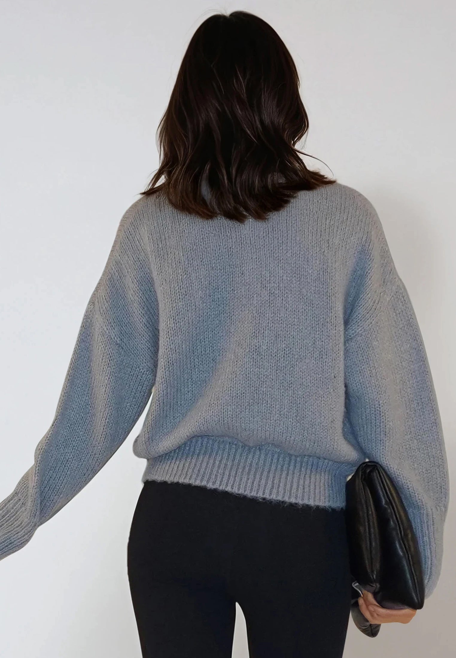 LOVE JUMPER GREY MARL