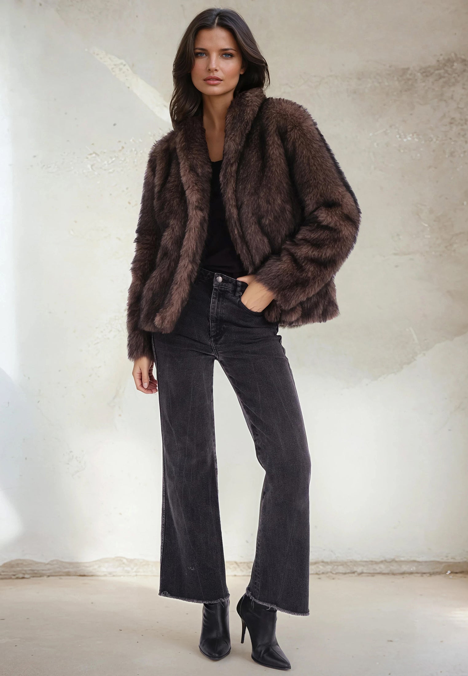 LUNA COAT BROWN