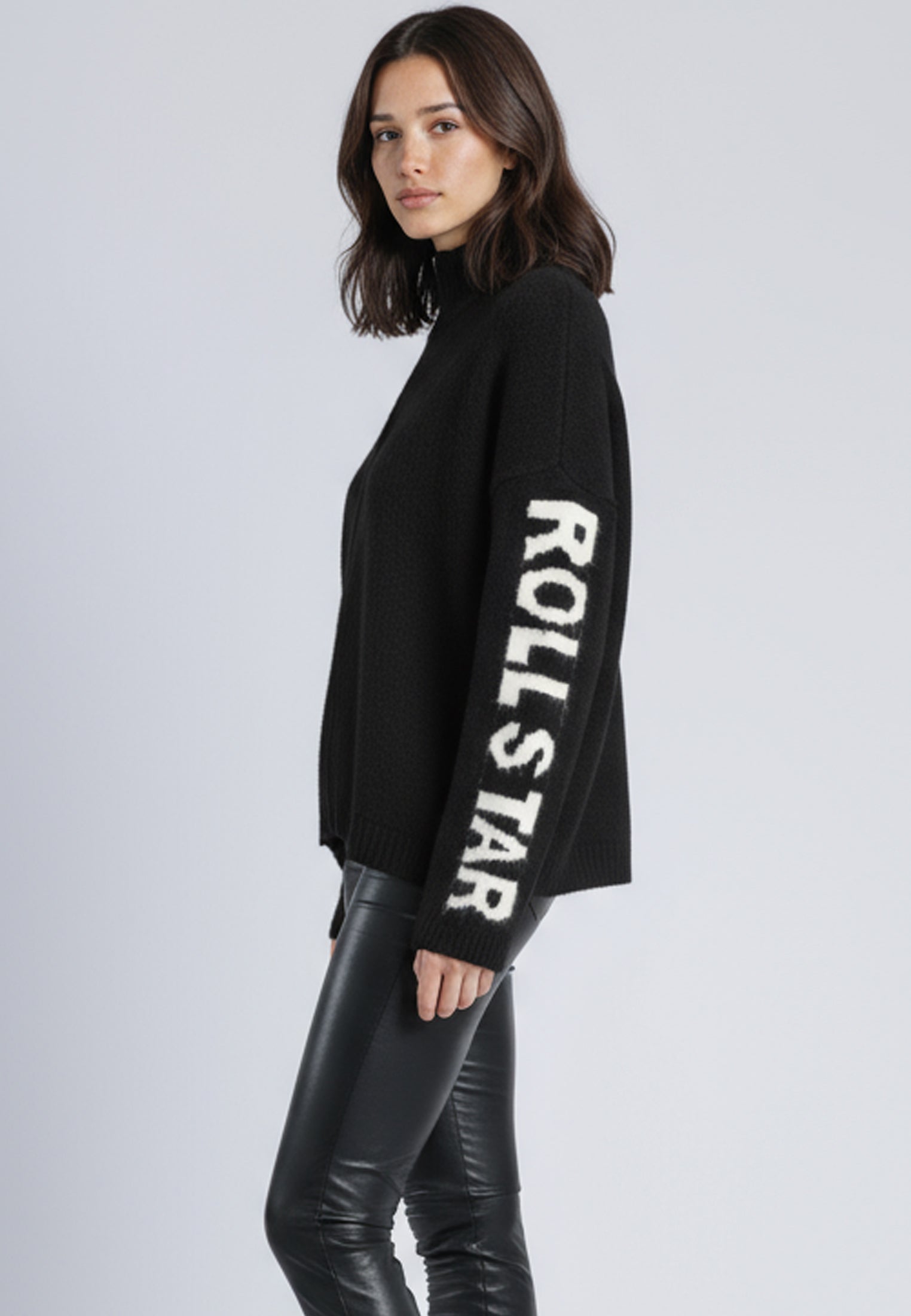 PHOEBE CARDIGAN BLACK & WHITE