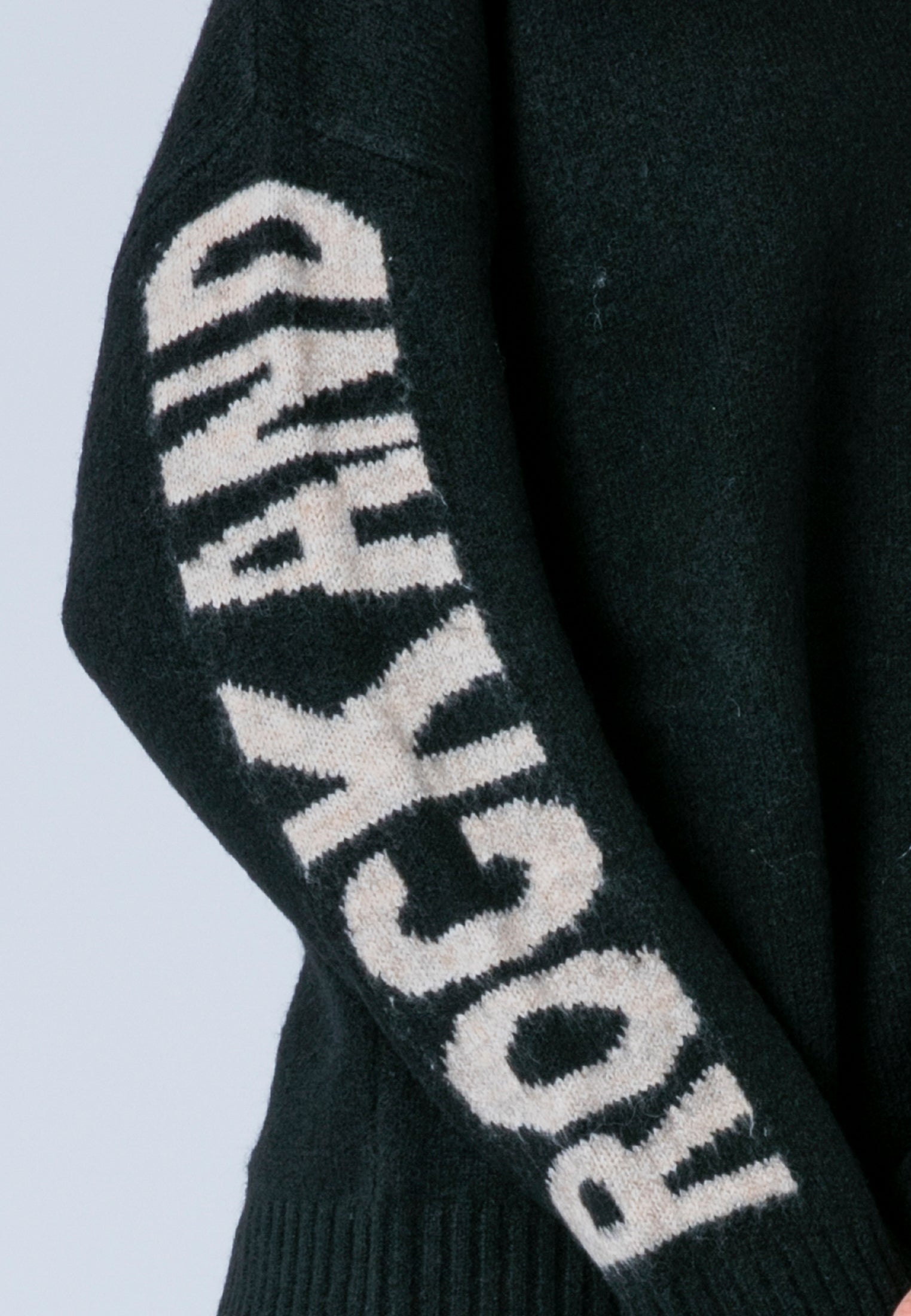 ROCK & ROLL JUMPER BLACK & NUDE