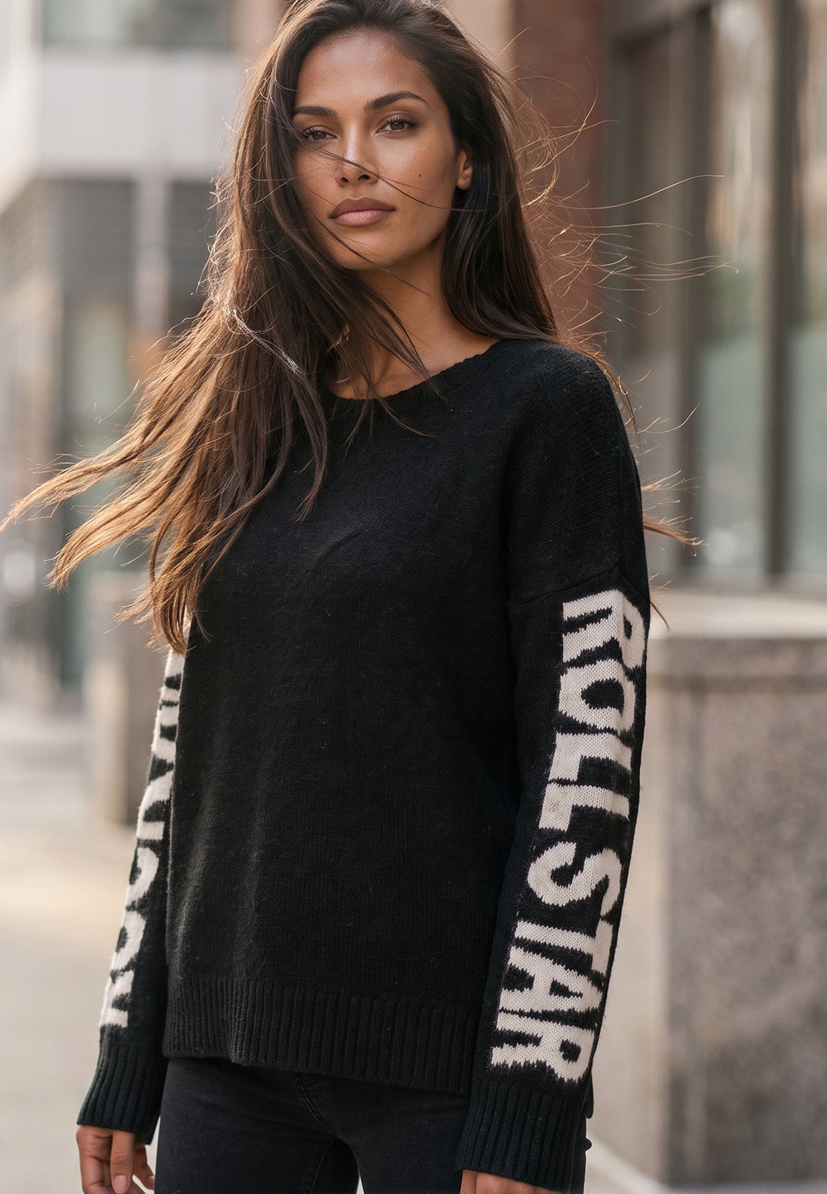 ROCK & ROLL JUMPER BLACK