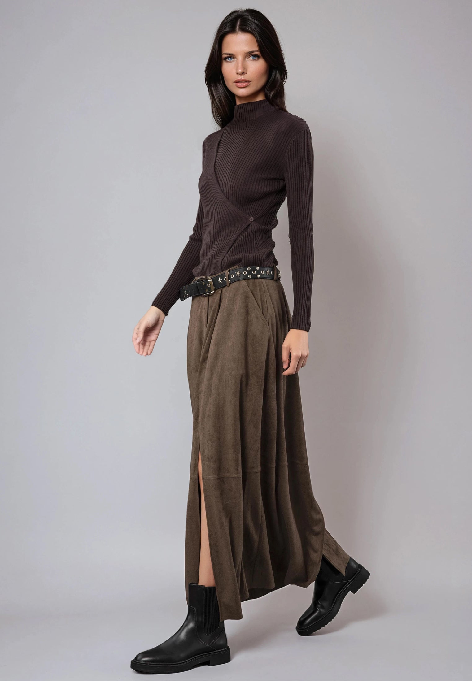 SERENA JUMPER BROWN