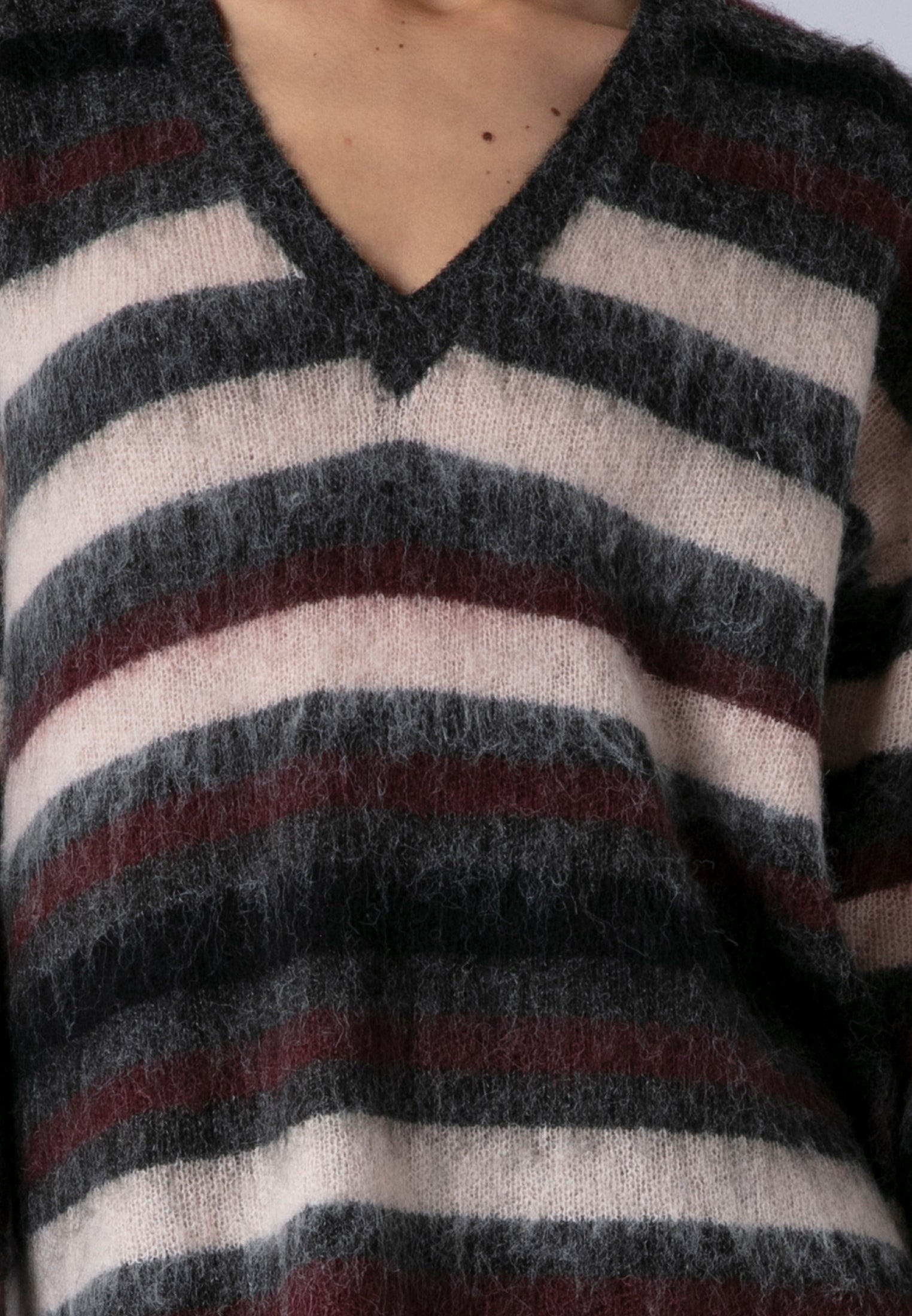 SAINT JUMPER DRESS CHARCOAL & PORT