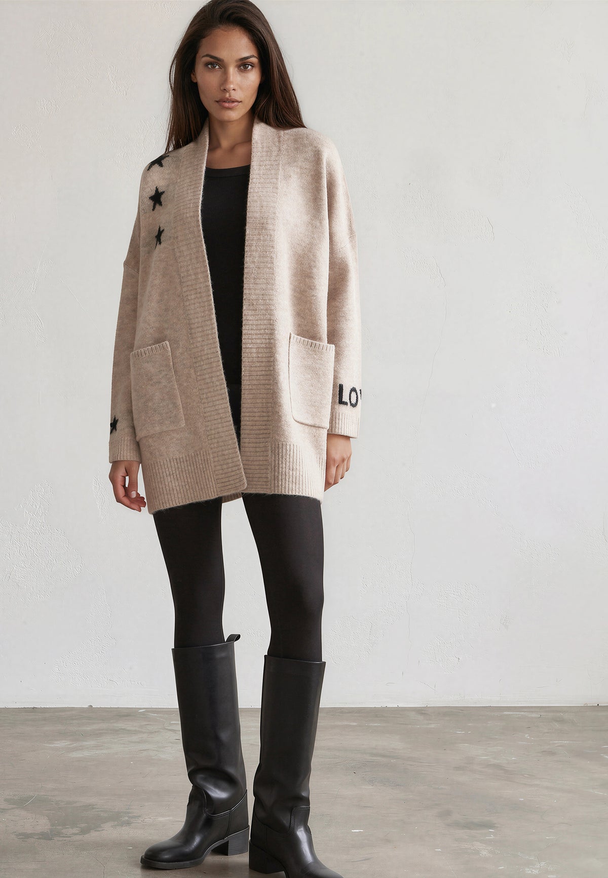 WILD HEART CARDIGAN BEIGE