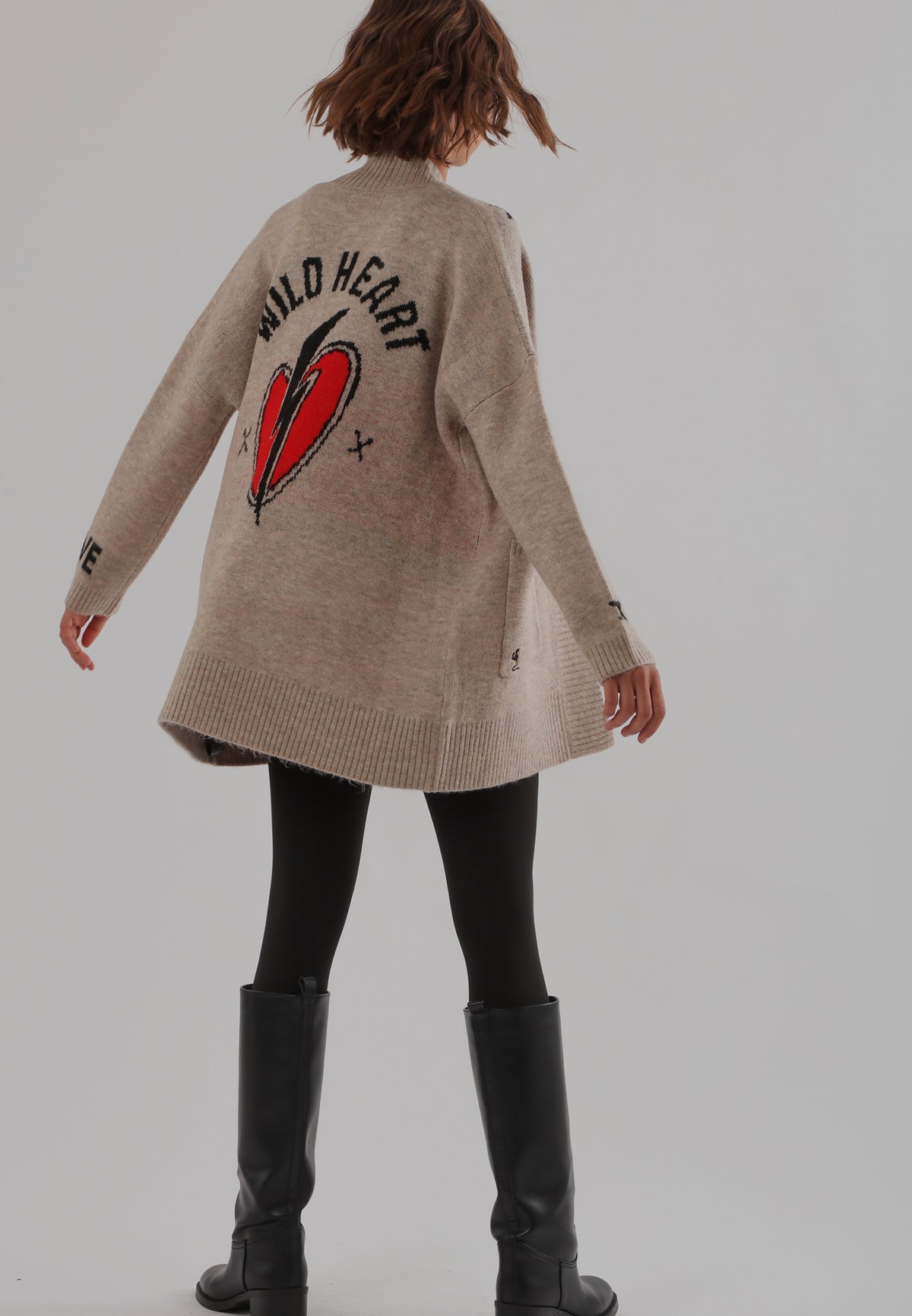 WILD HEART CARDIGAN BEIGE