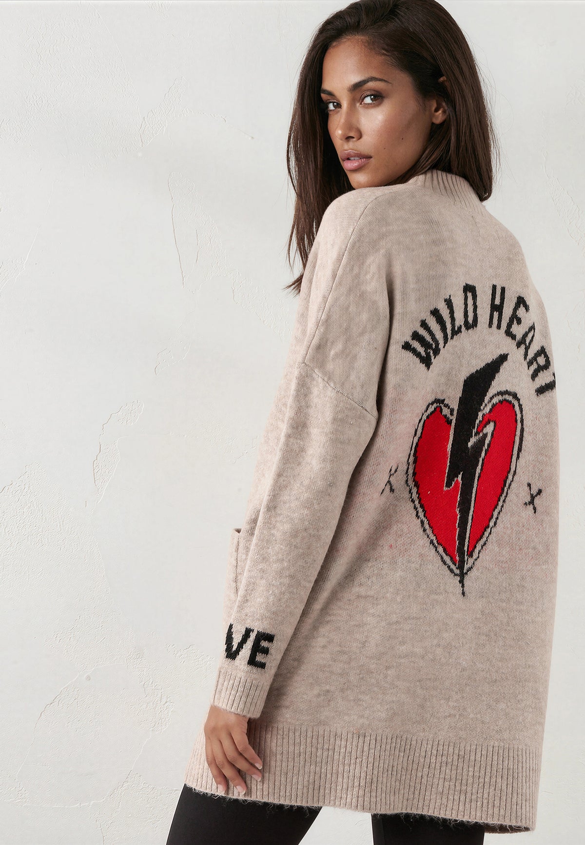 WILD HEART CARDIGAN BEIGE