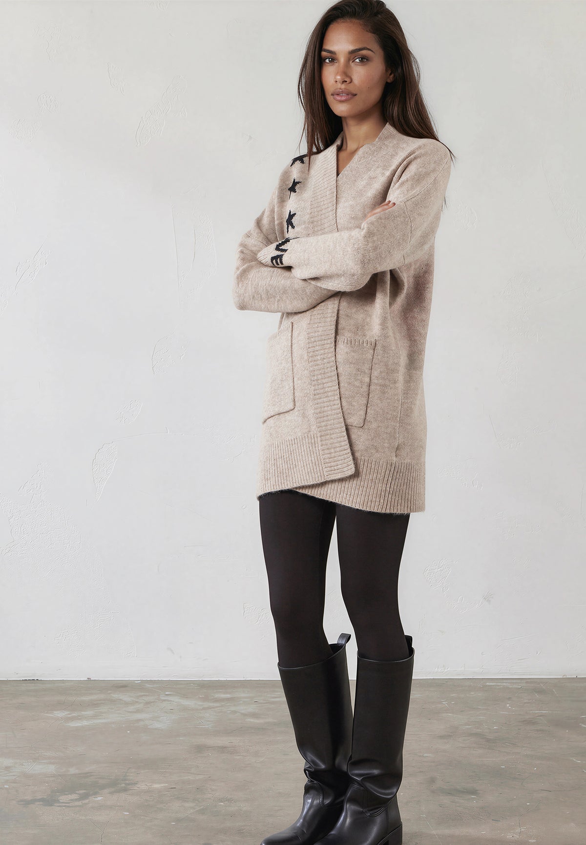 WILD HEART CARDIGAN BEIGE
