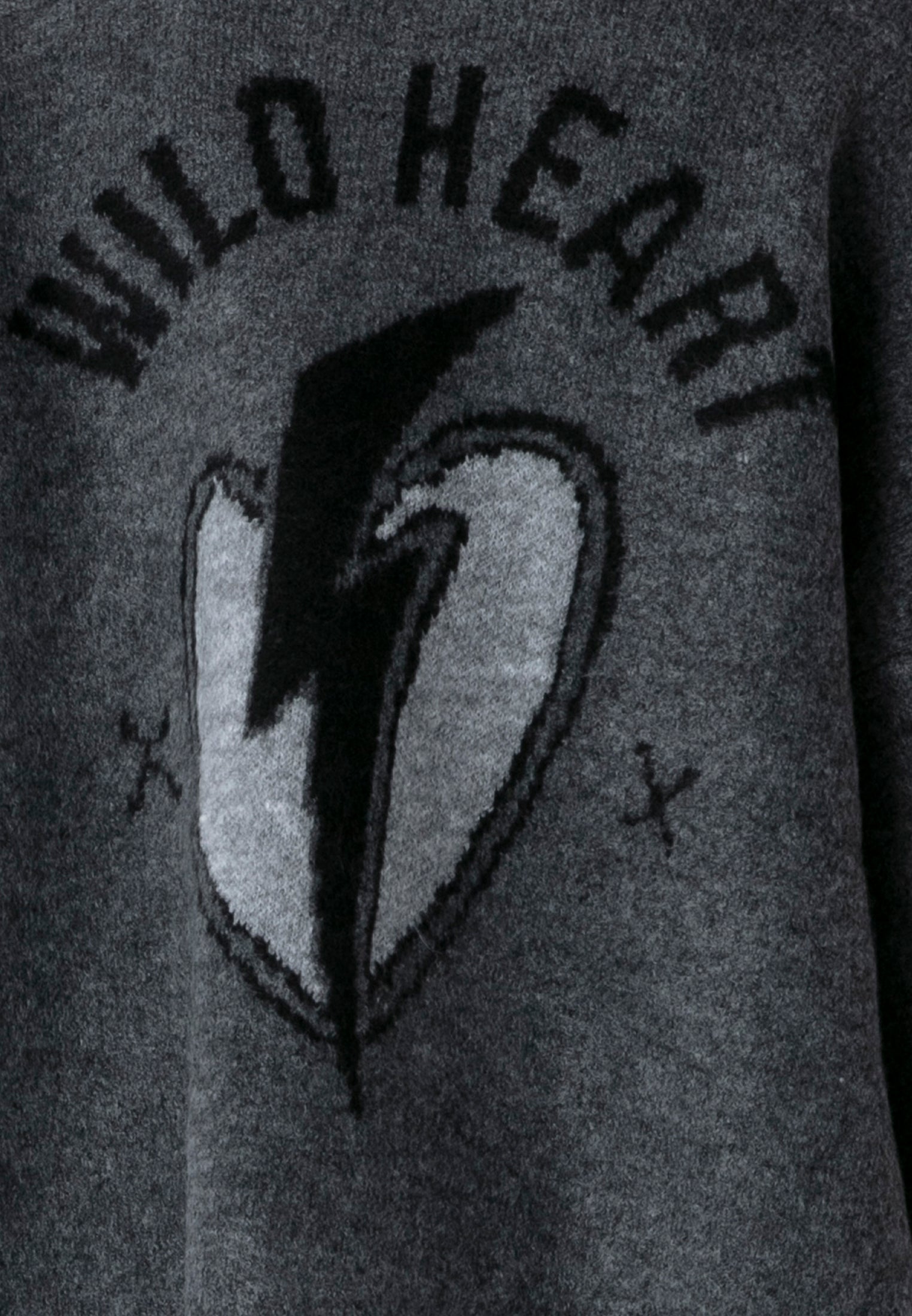 WILD HEART CARDIGAN CHARCOAL