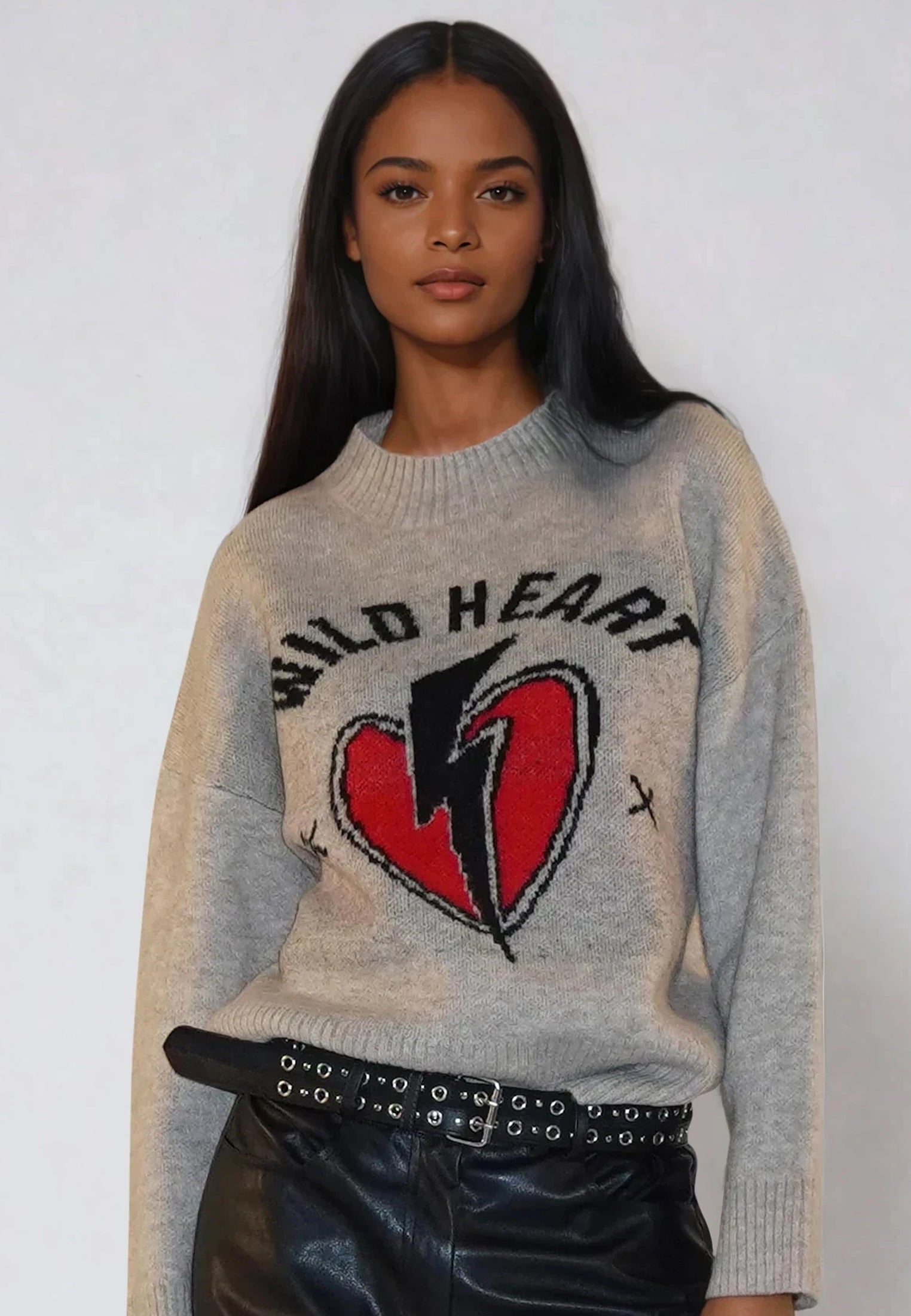 WILD HEART JUMPER BEIGE