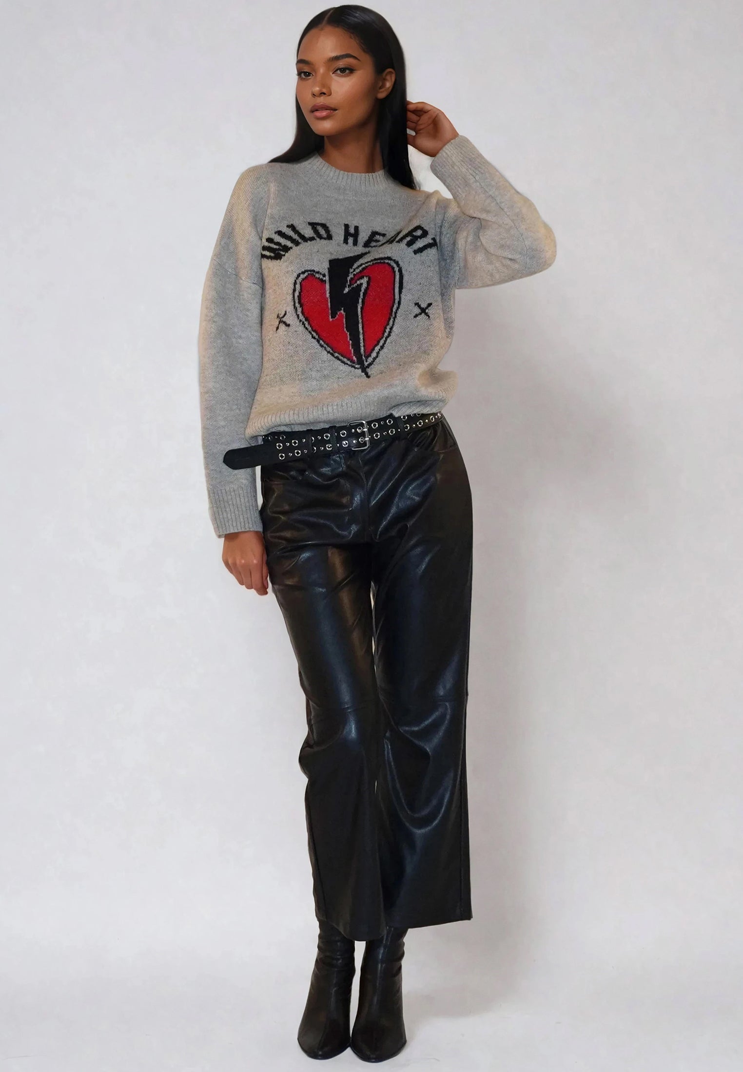 WILD HEART JUMPER BEIGE