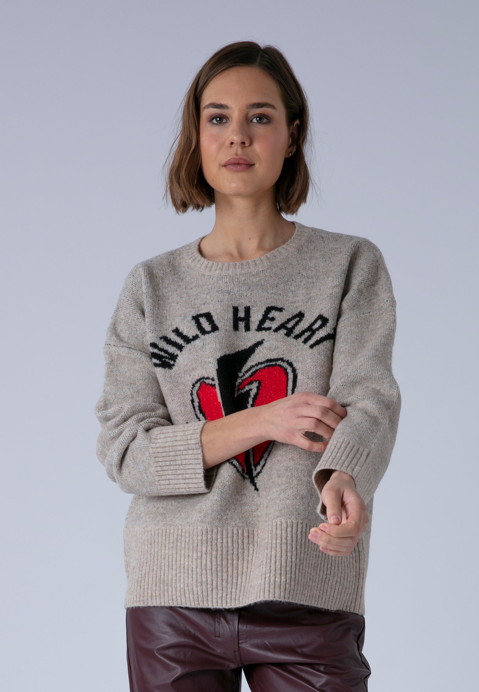 WILD HEART JUMPER BEIGE