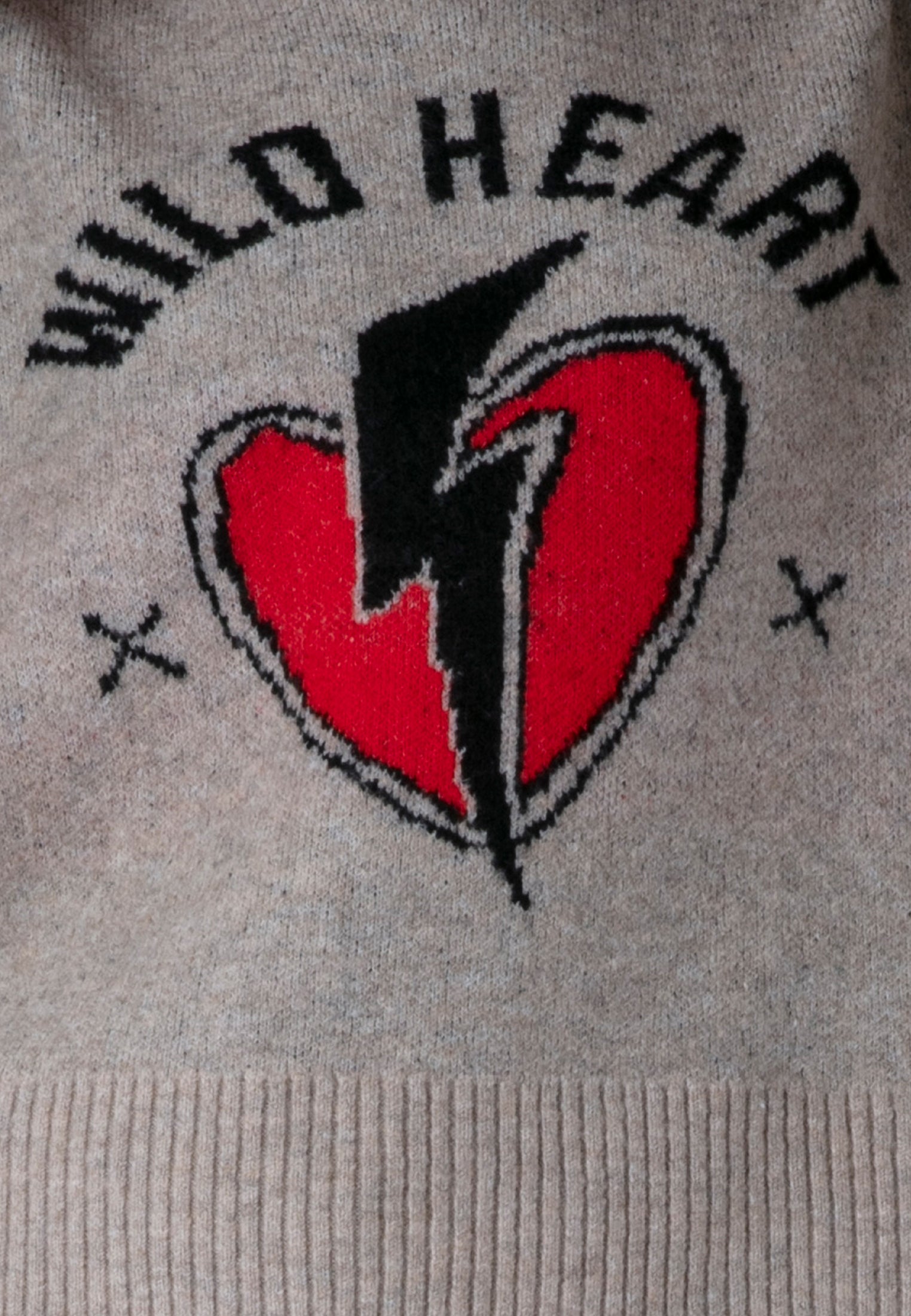 WILD HEART JUMPER BEIGE