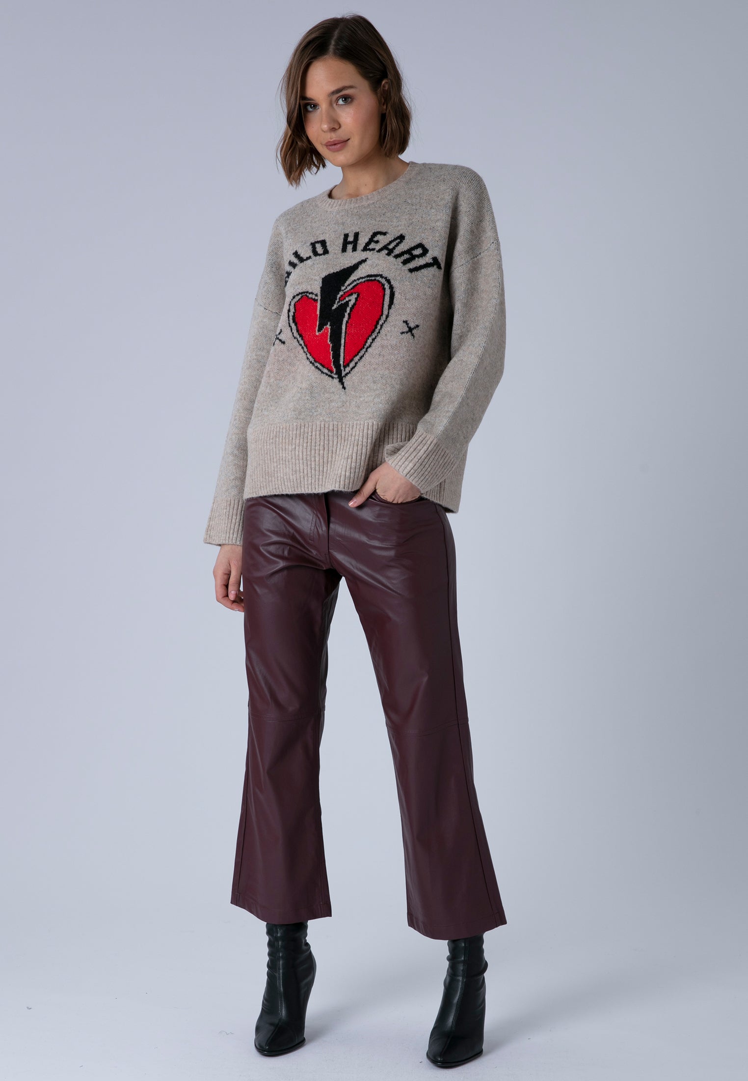 WILD HEART JUMPER BEIGE