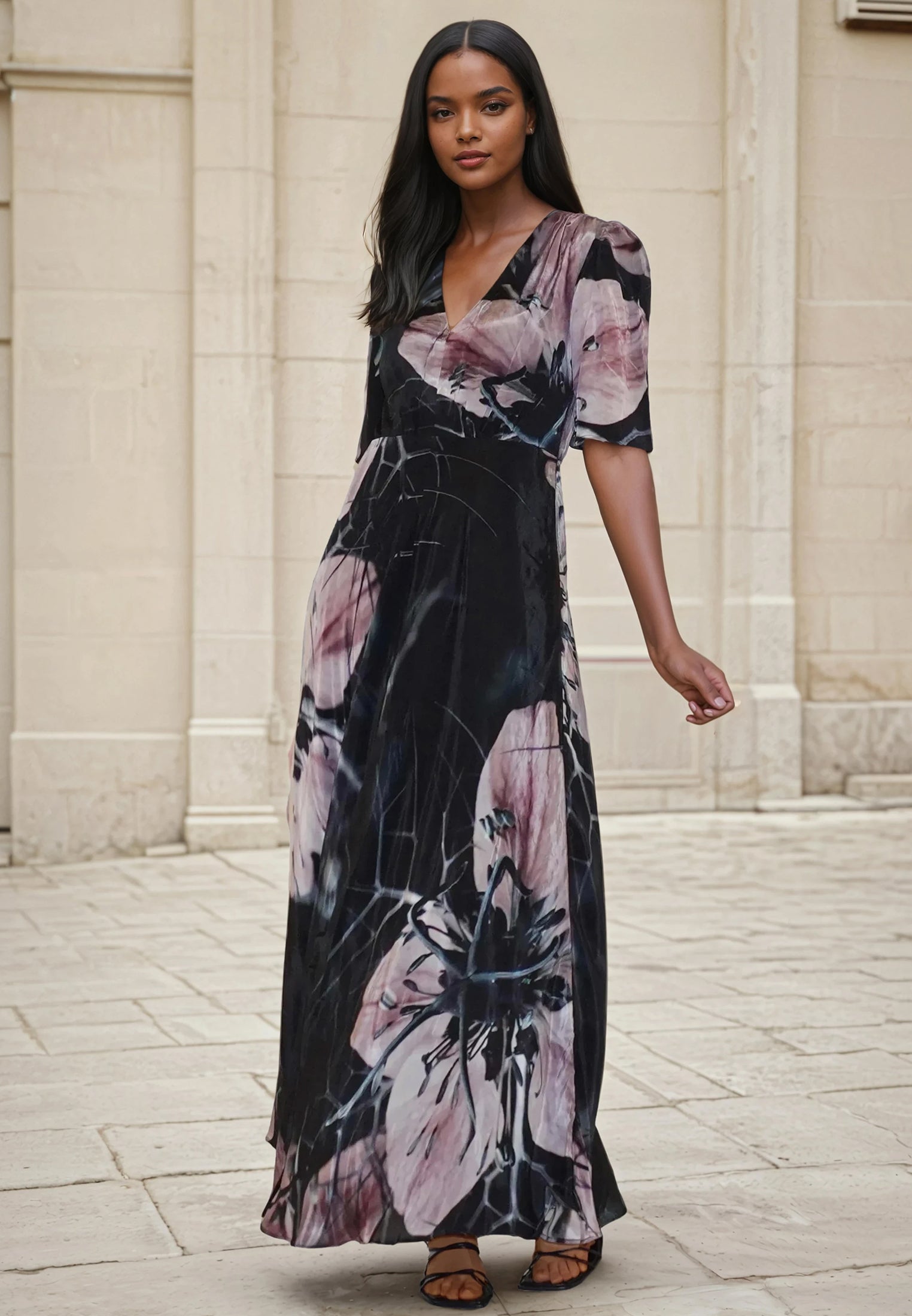 FLORENCE TEA DRESS WHISPER