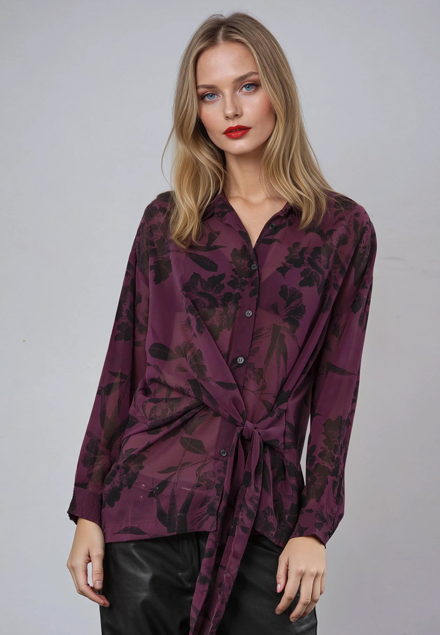 FREYA SHIRT ROSA MAUVE WINE