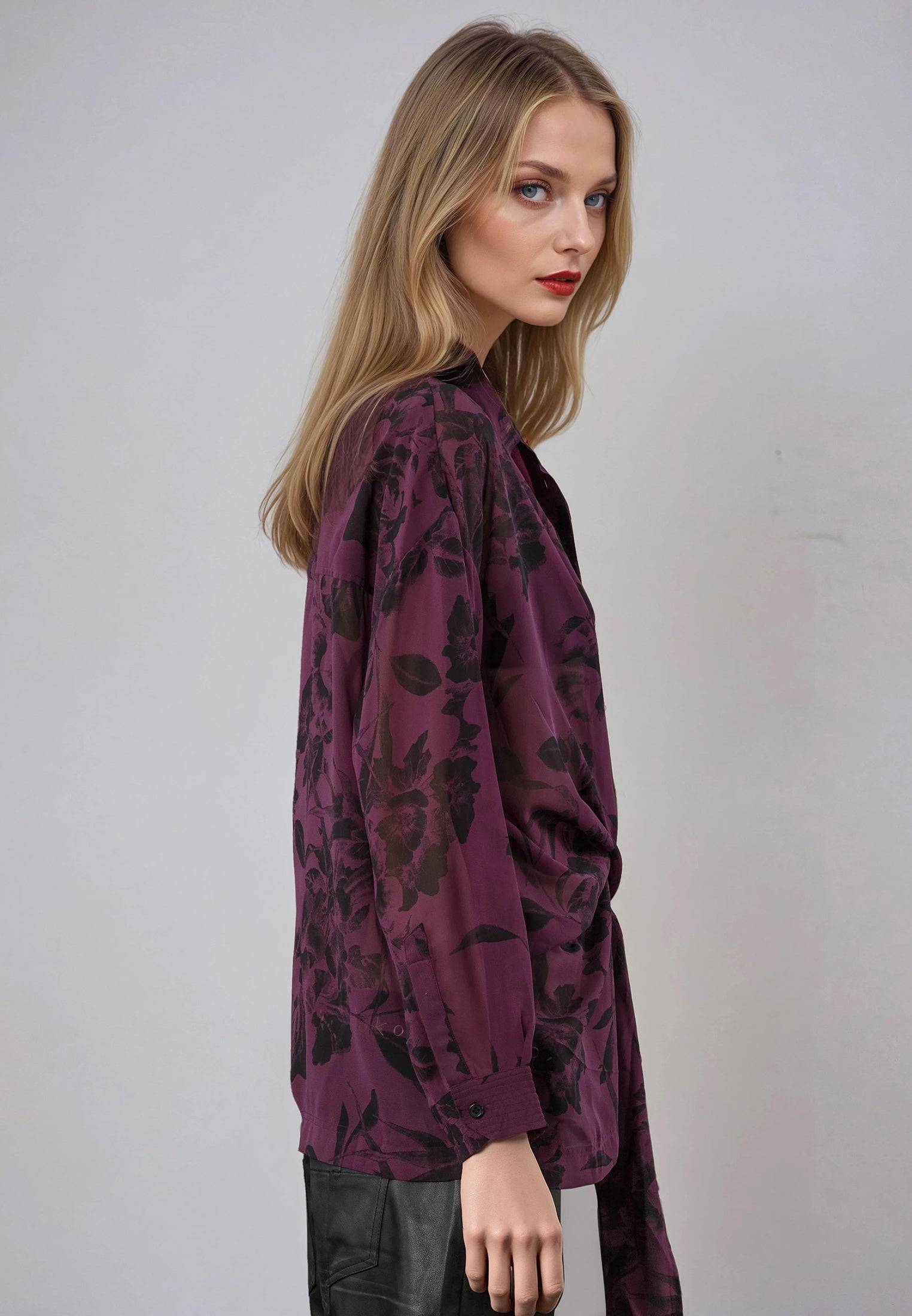 FREYA SHIRT ROSA MAUVE WINE