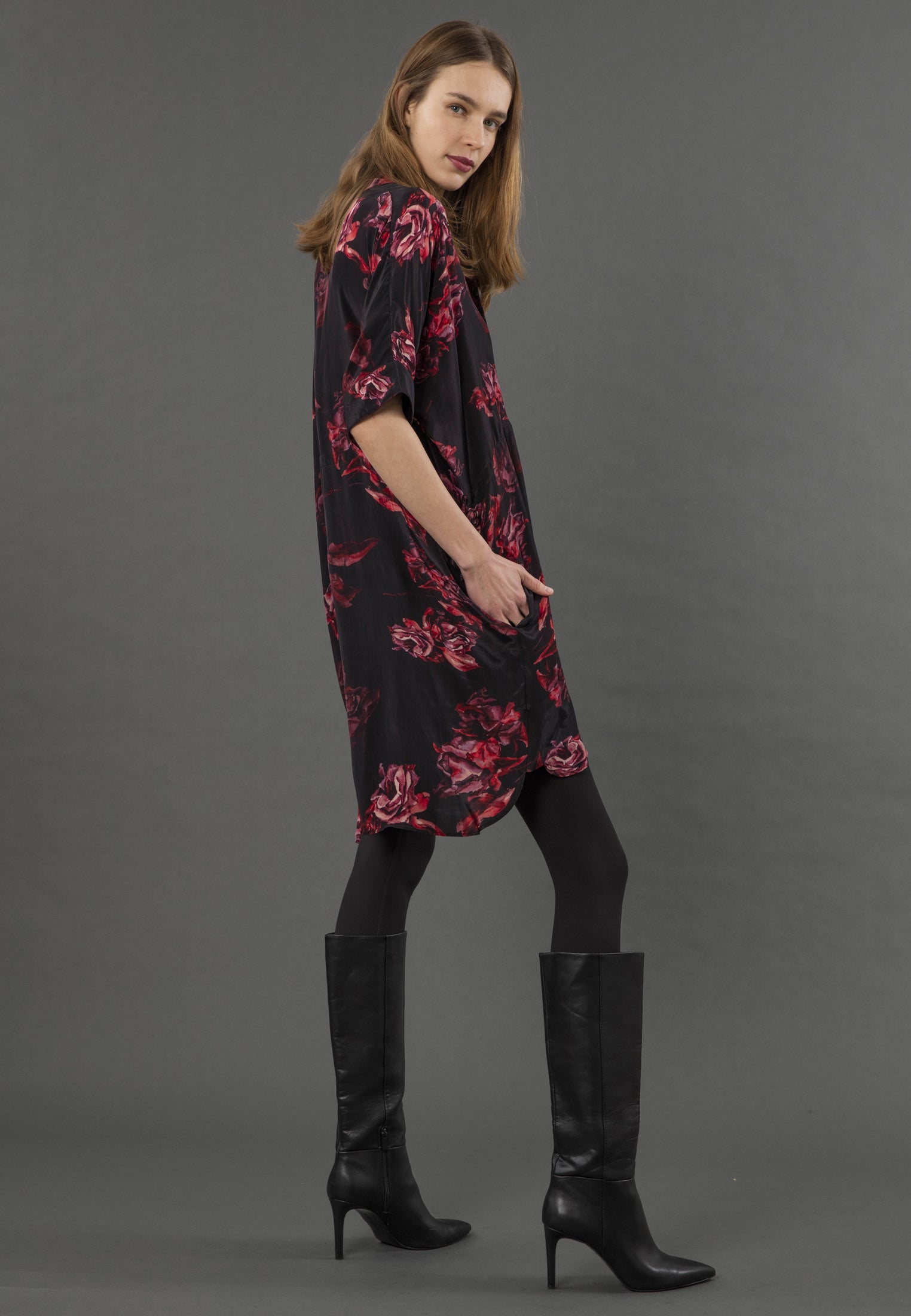 LOLA TUNIC FADE RED
